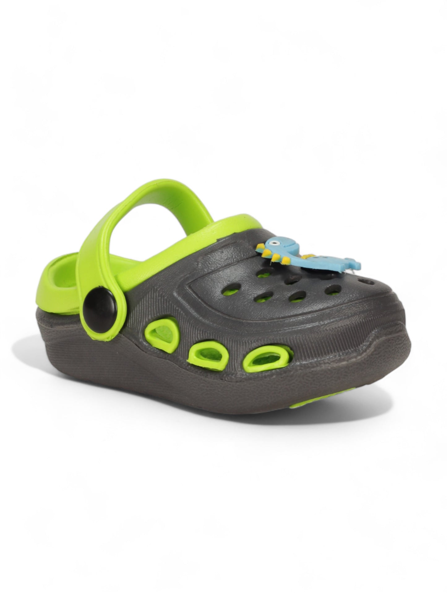 Dinosaur Applique Anti-Slip Clogs - Green