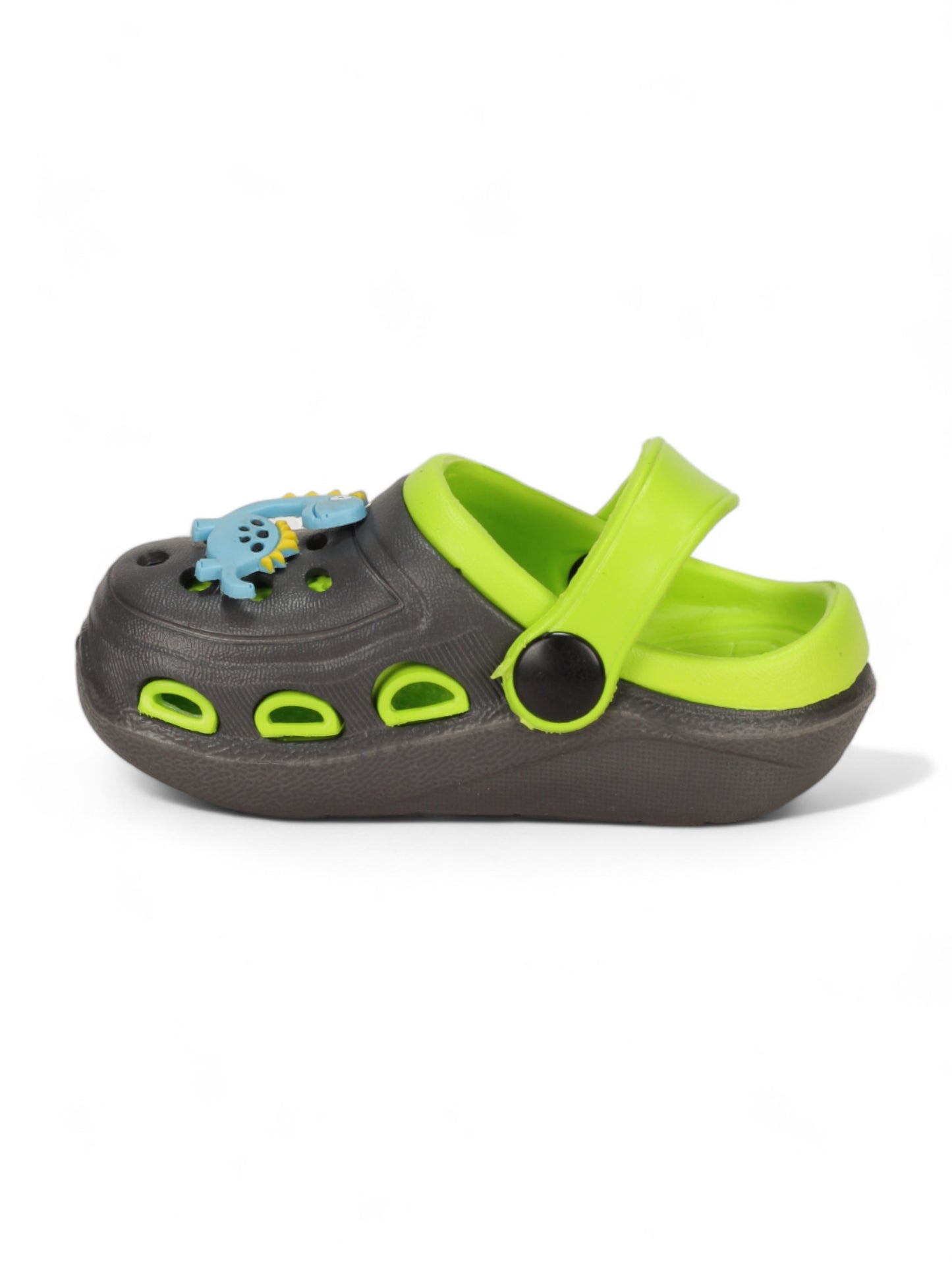 Dinosaur Applique Anti-Slip Clogs - Green