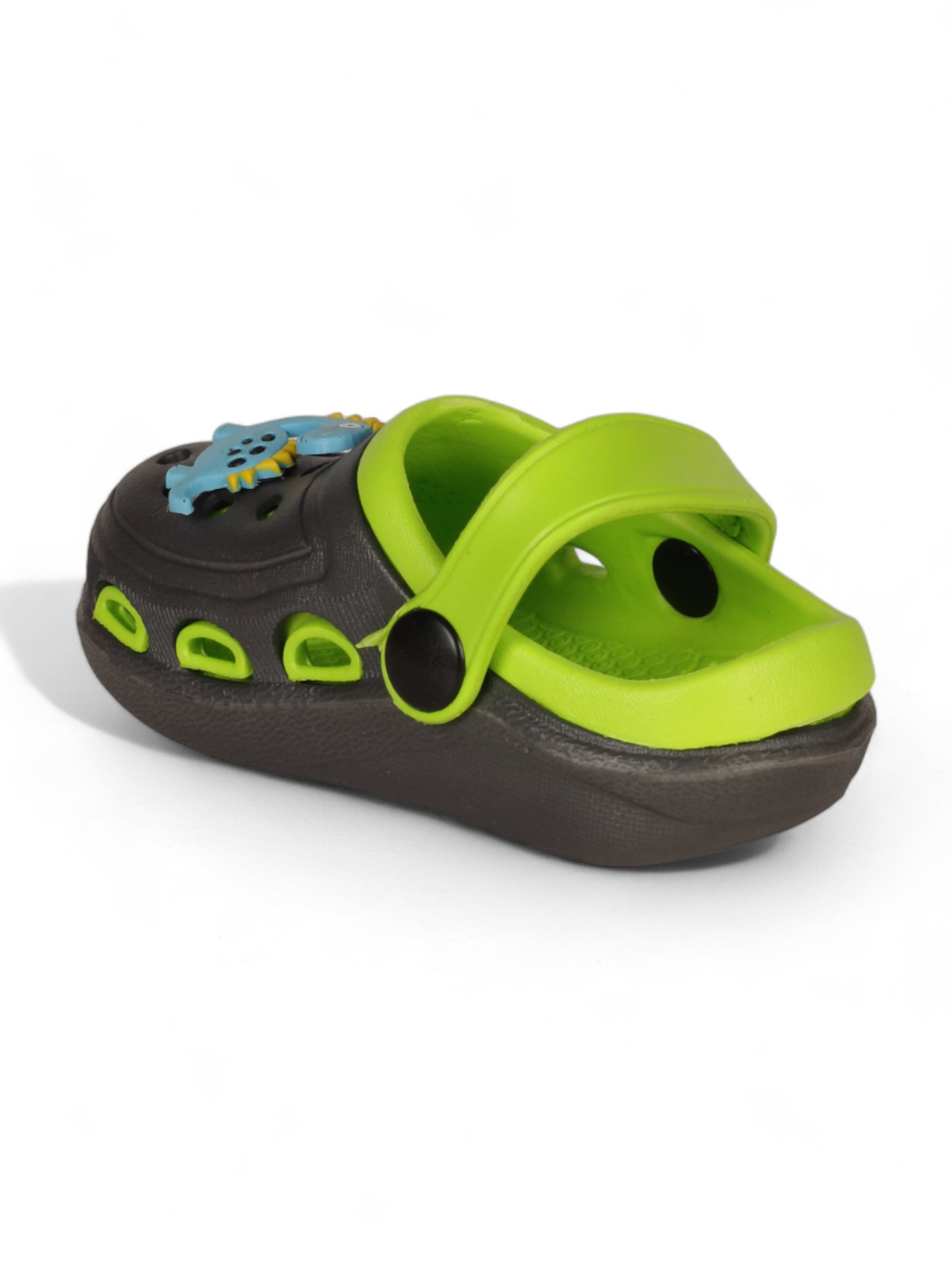 Dinosaur Applique Anti-Slip Clogs - Green