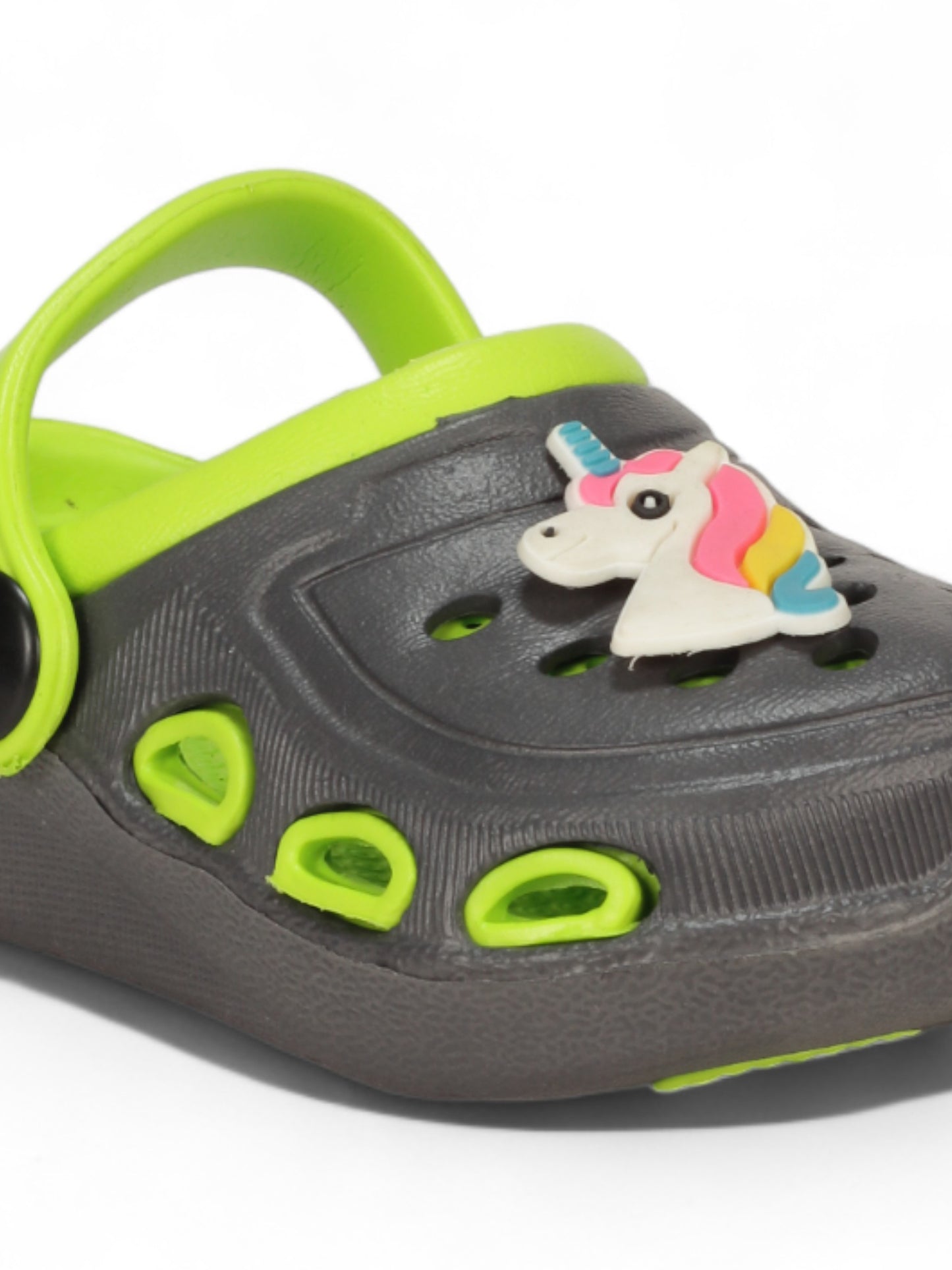 Unicorn Applique Anti-Slip Clogs - Green