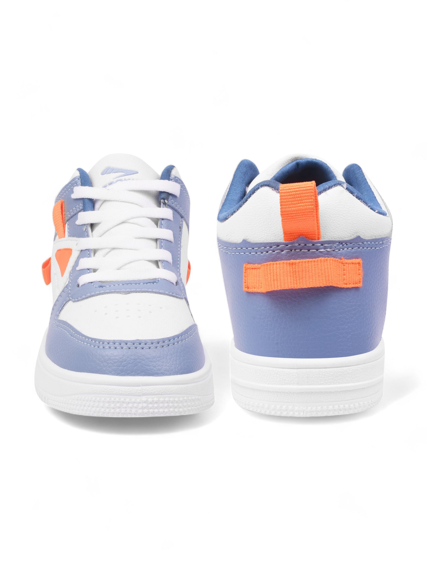 Ankle High Casual Shoes With Laces - Blue