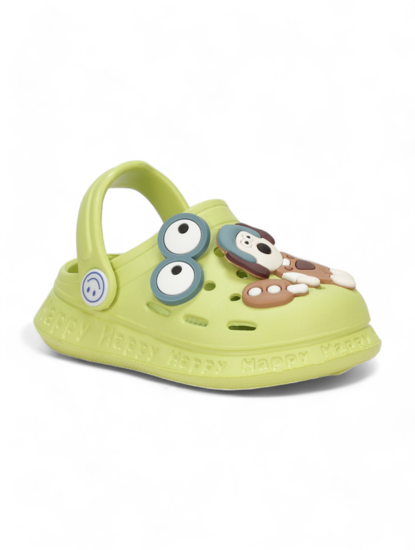 Dog Applique Anti-Slip Clogs - Green