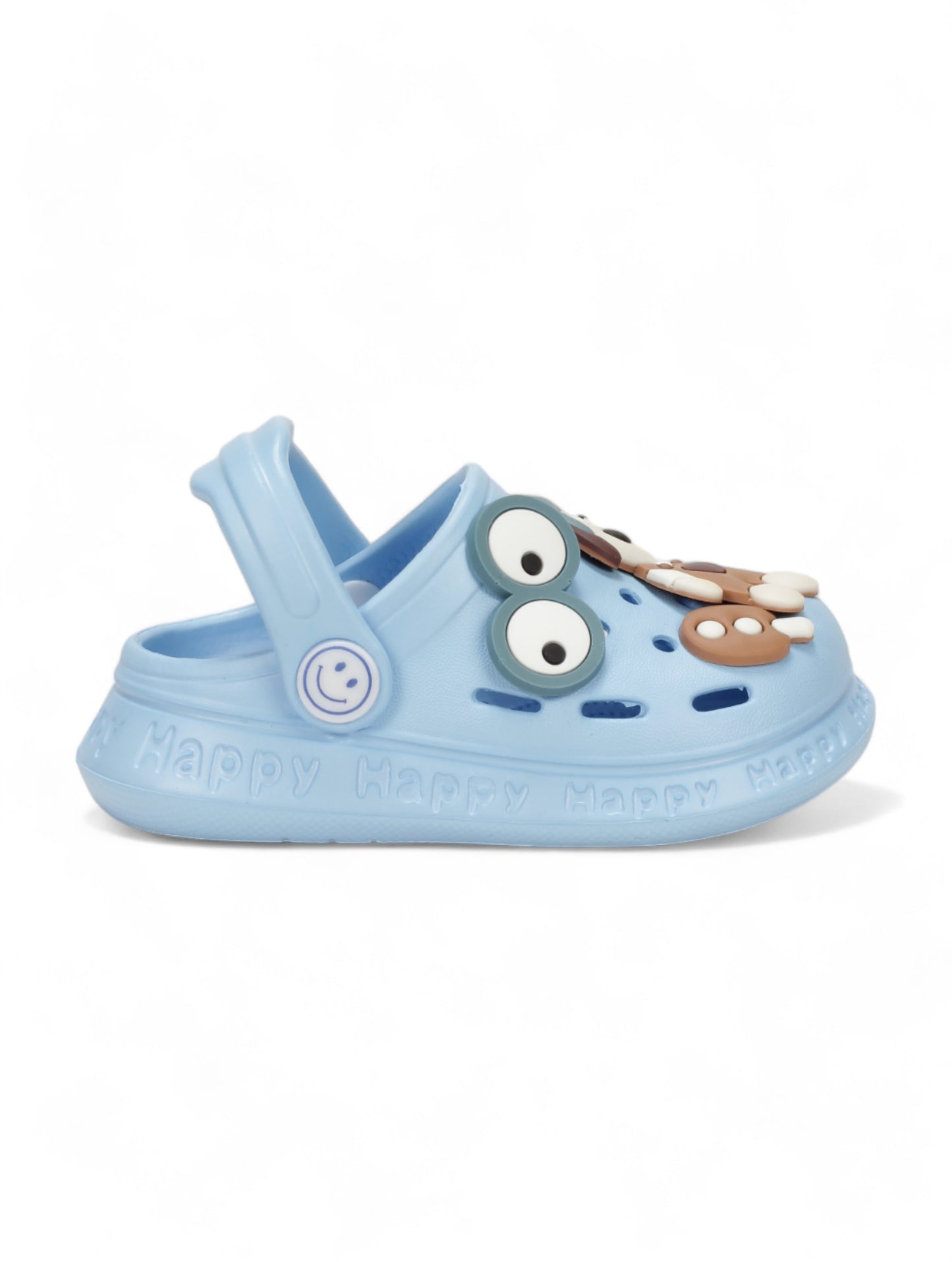 Dog Applique Anti-Slip Clogs - Blue