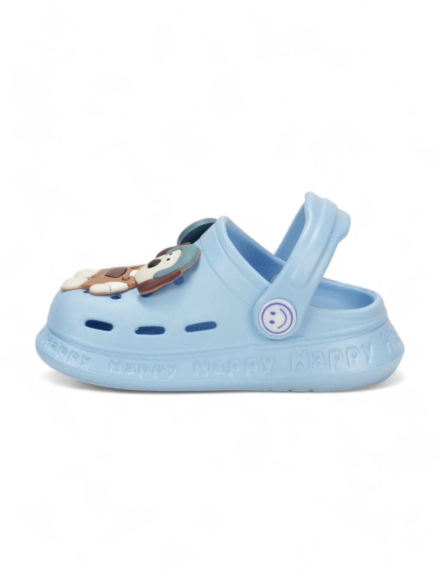 Dog Applique Anti-Slip Clogs - Blue