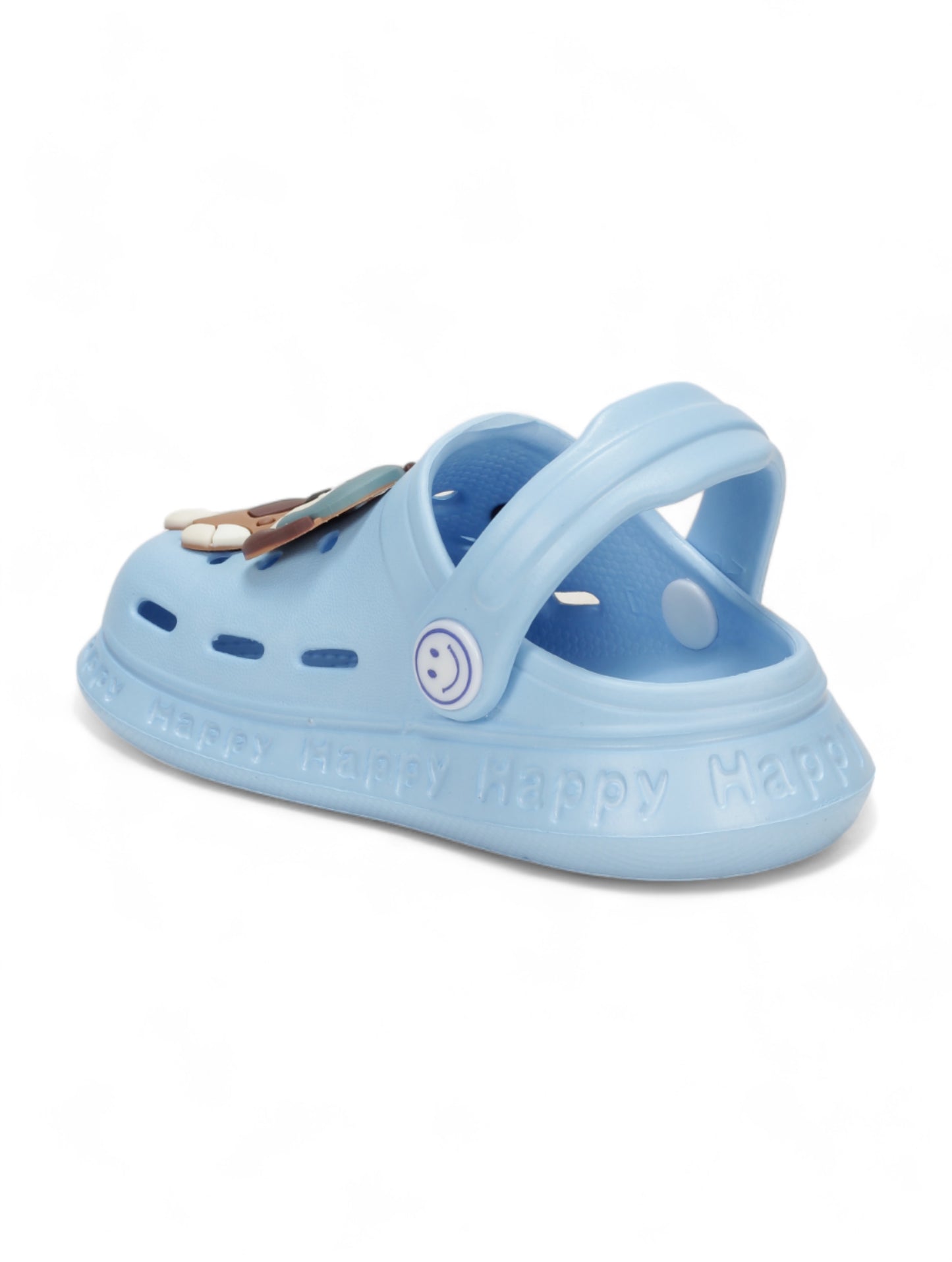 Dog Applique Anti-Slip Clogs - Blue