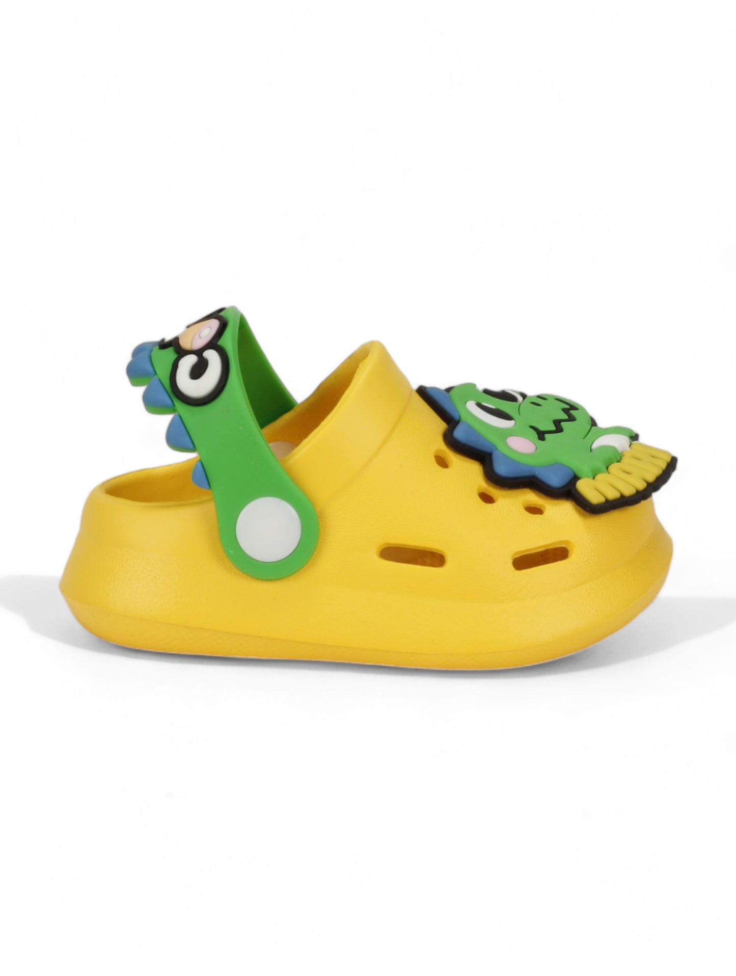 Cartoon Applique Anti-Slip Clogs - Yellow