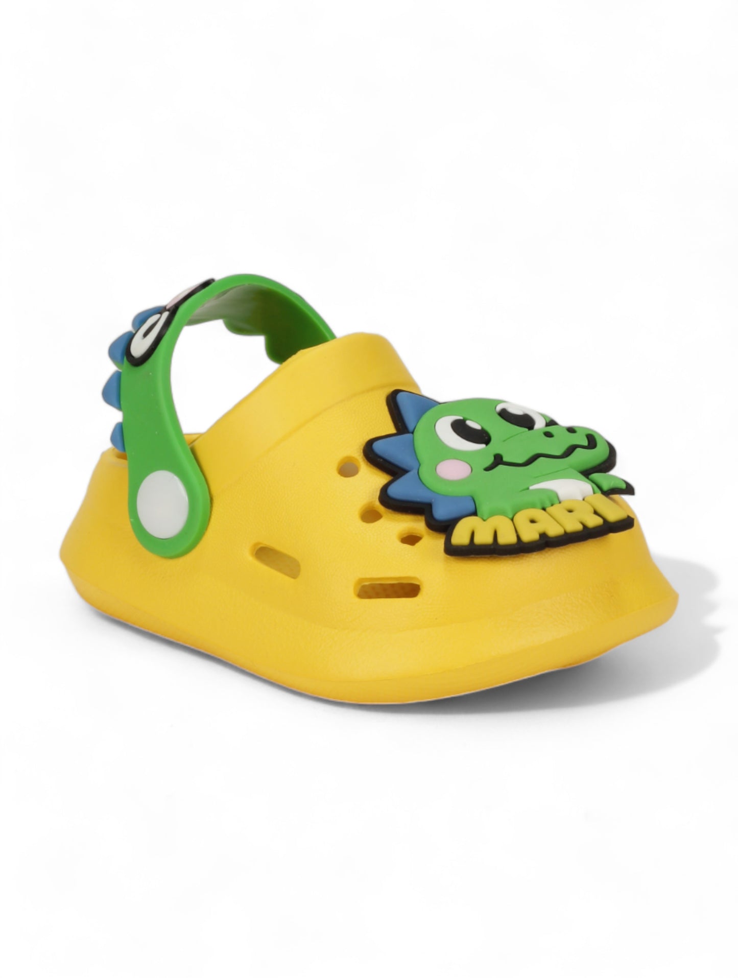 Cartoon Applique Anti-Slip Clogs - Yellow