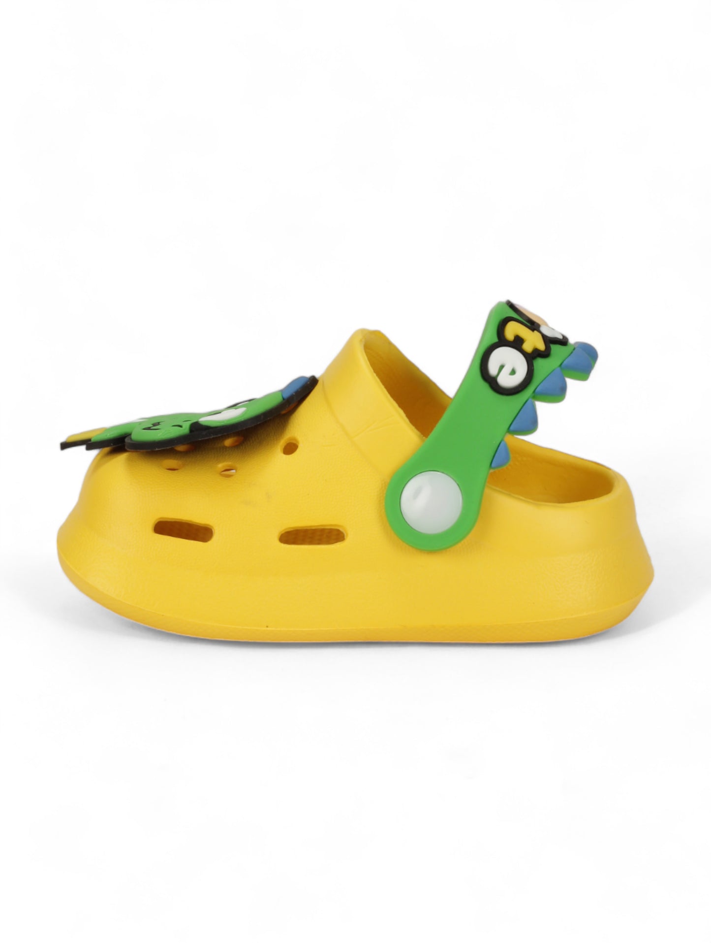 Cartoon Applique Anti-Slip Clogs - Yellow