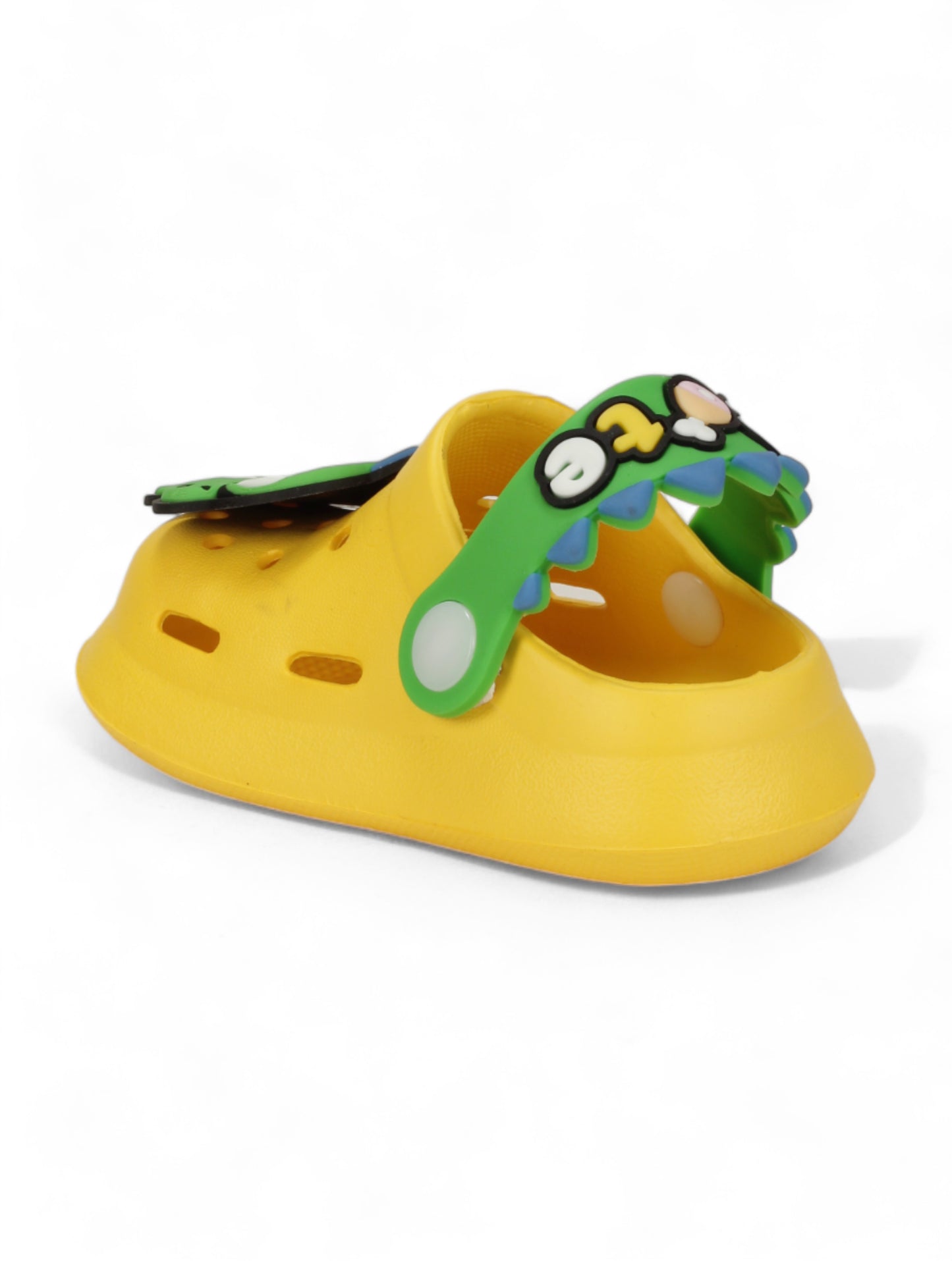 Cartoon Applique Anti-Slip Clogs - Yellow