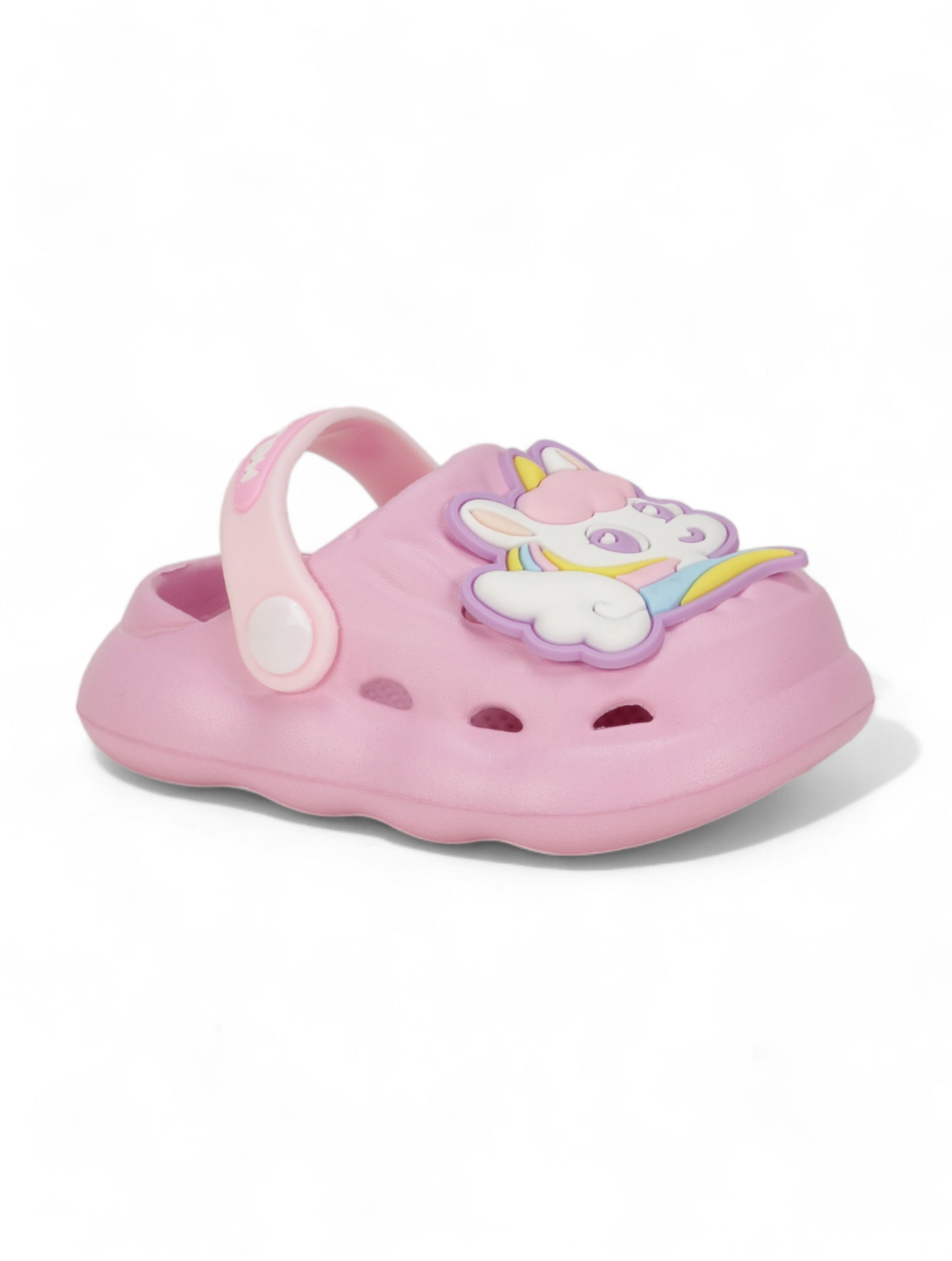 Unicorn Applique Anti-Slip Clogs - Deep Pink