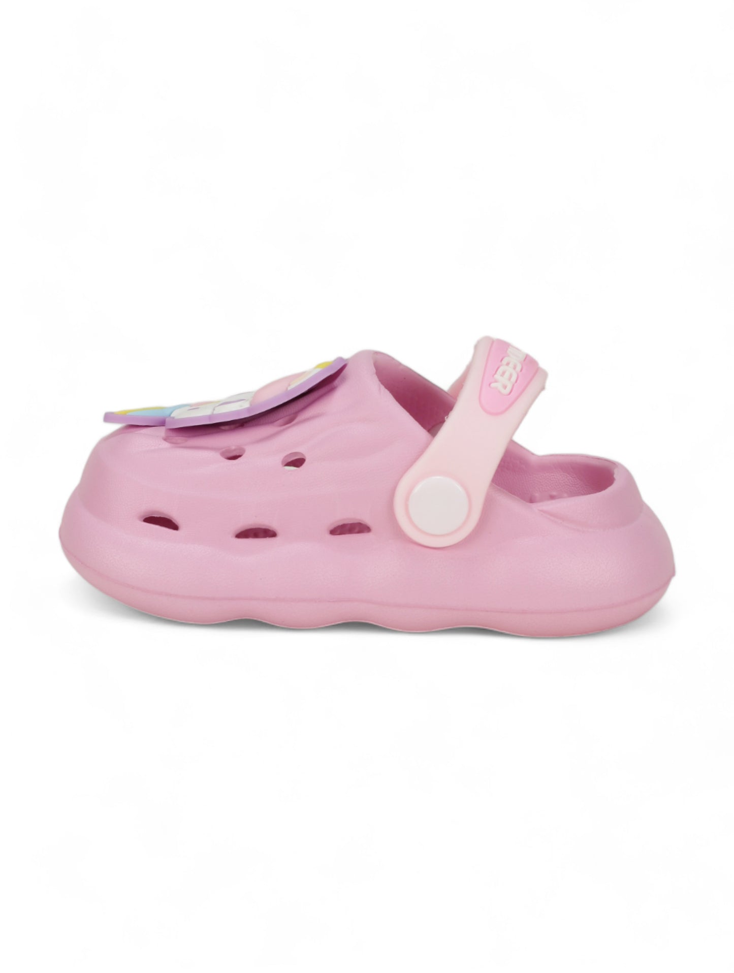 Unicorn Applique Anti-Slip Clogs - Deep Pink