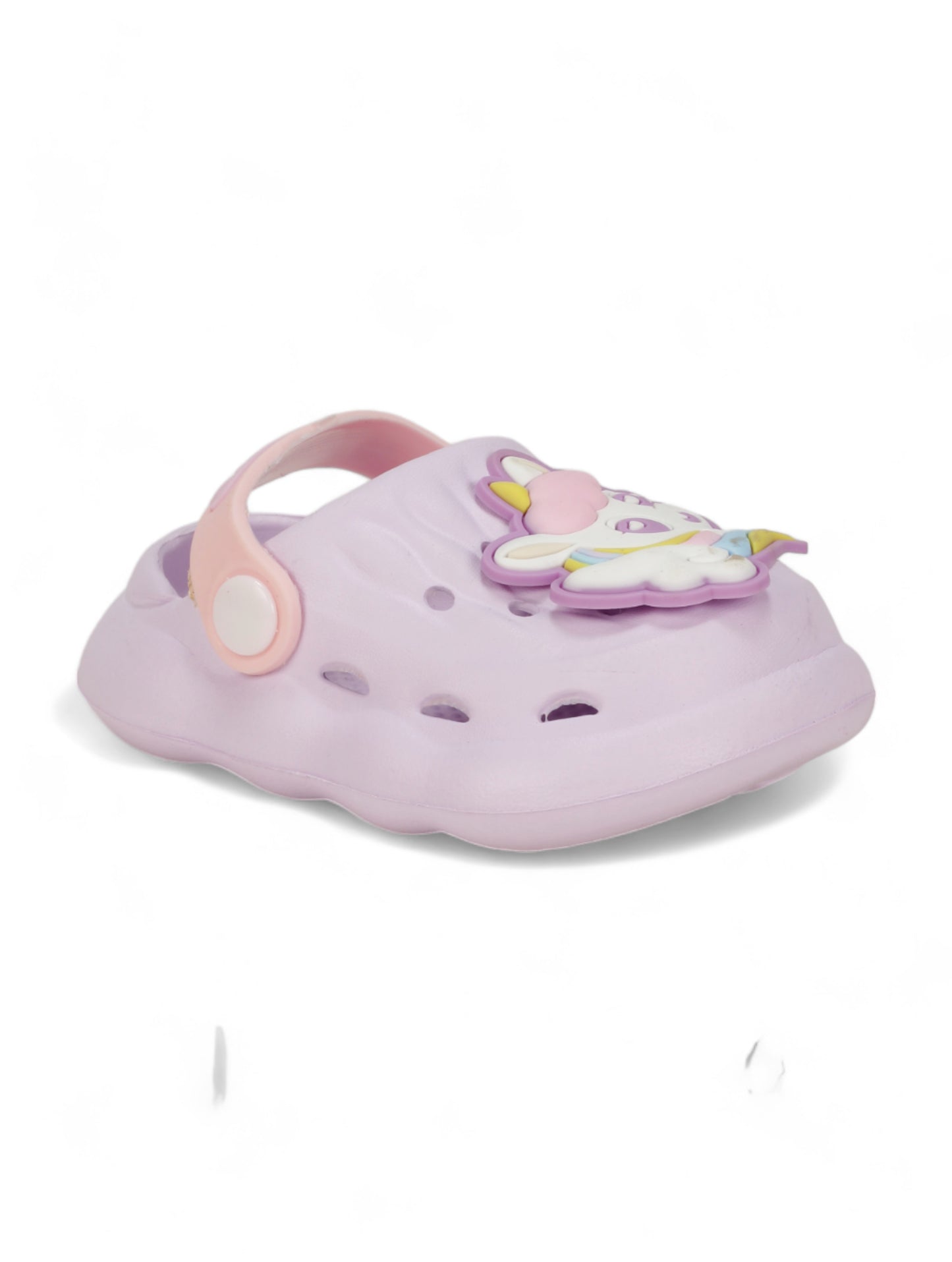 Unicorn Applique Anti-Slip Clogs - Mauve