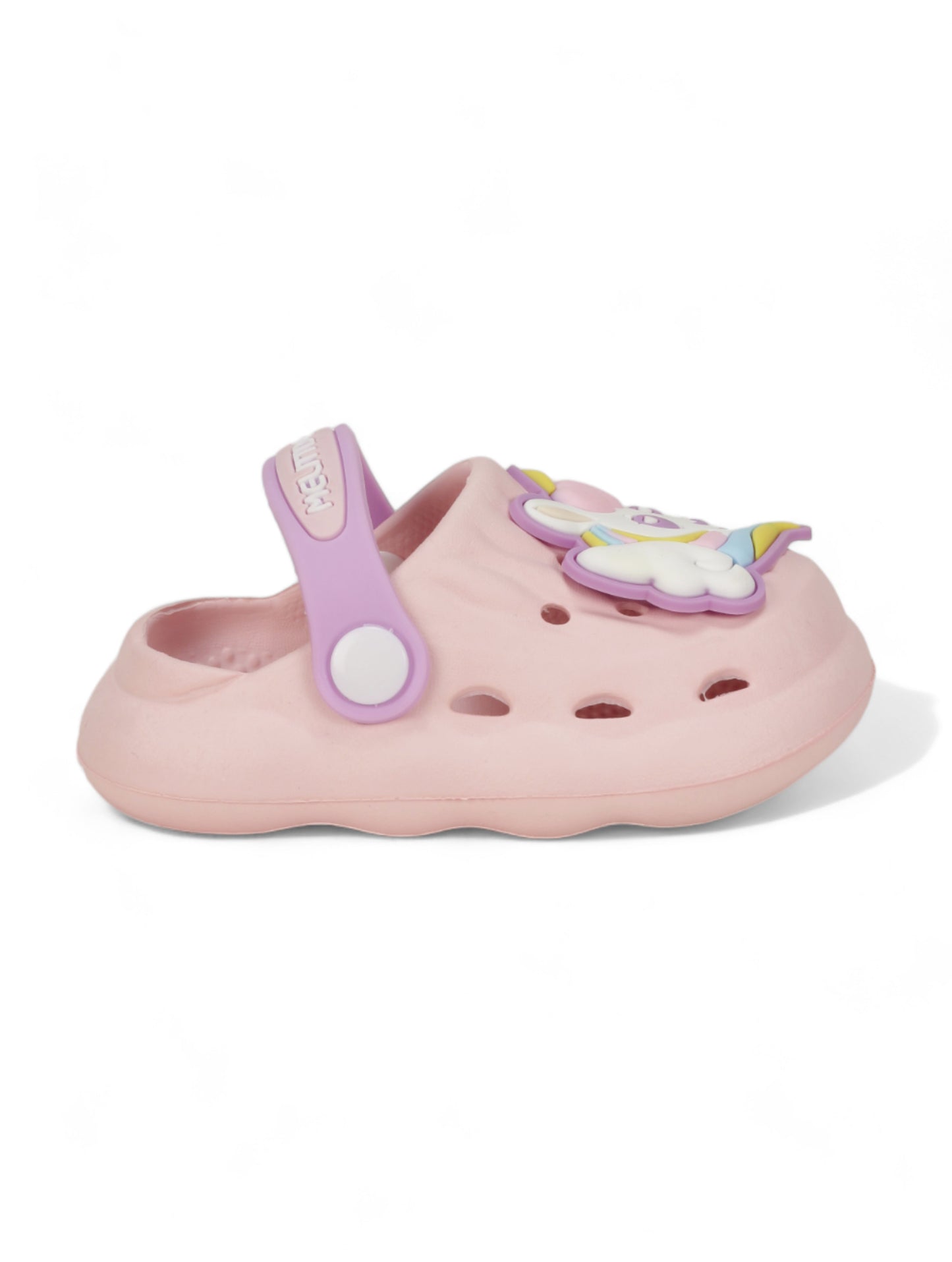 Unicorn Applique Anti-Slip Clogs - Pink