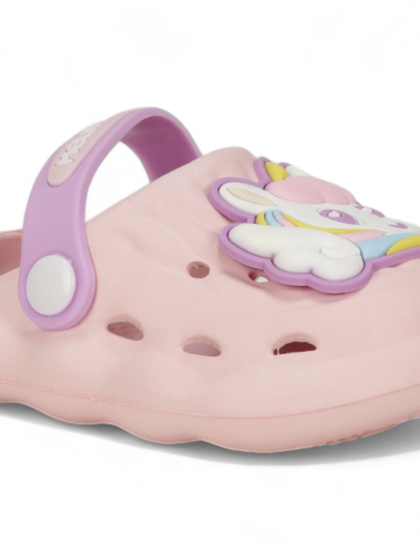Unicorn Applique Anti-Slip Clogs - Pink
