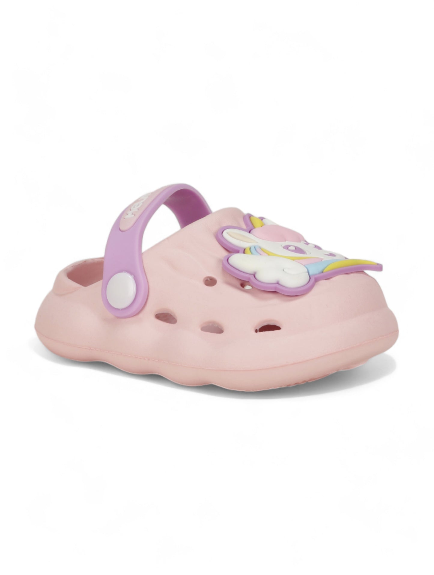 Unicorn Applique Anti-Slip Clogs - Pink