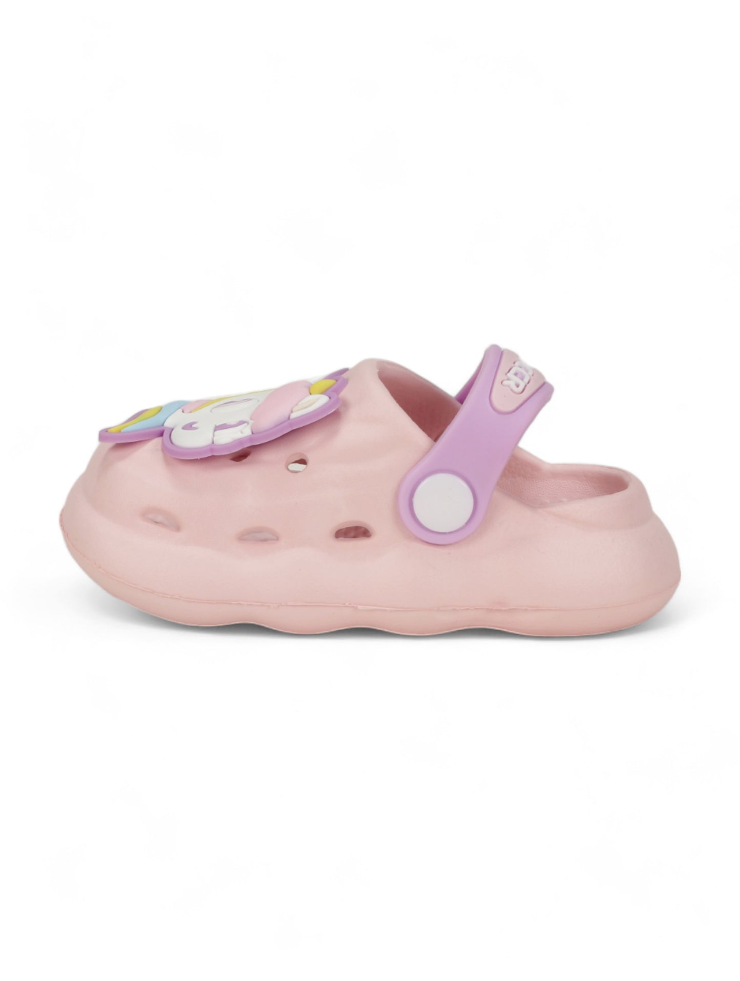 Unicorn Applique Anti-Slip Clogs - Pink