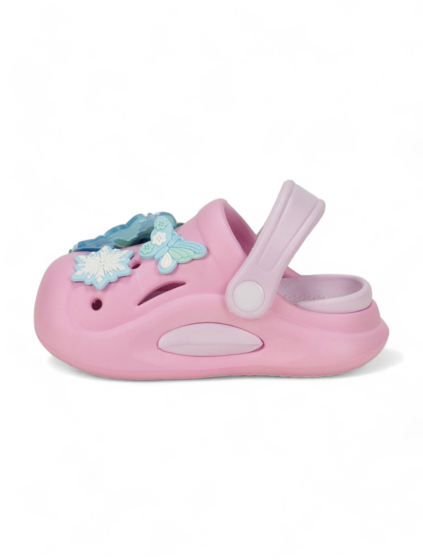 Princess Applique Anti-Slip Clogs - Pink