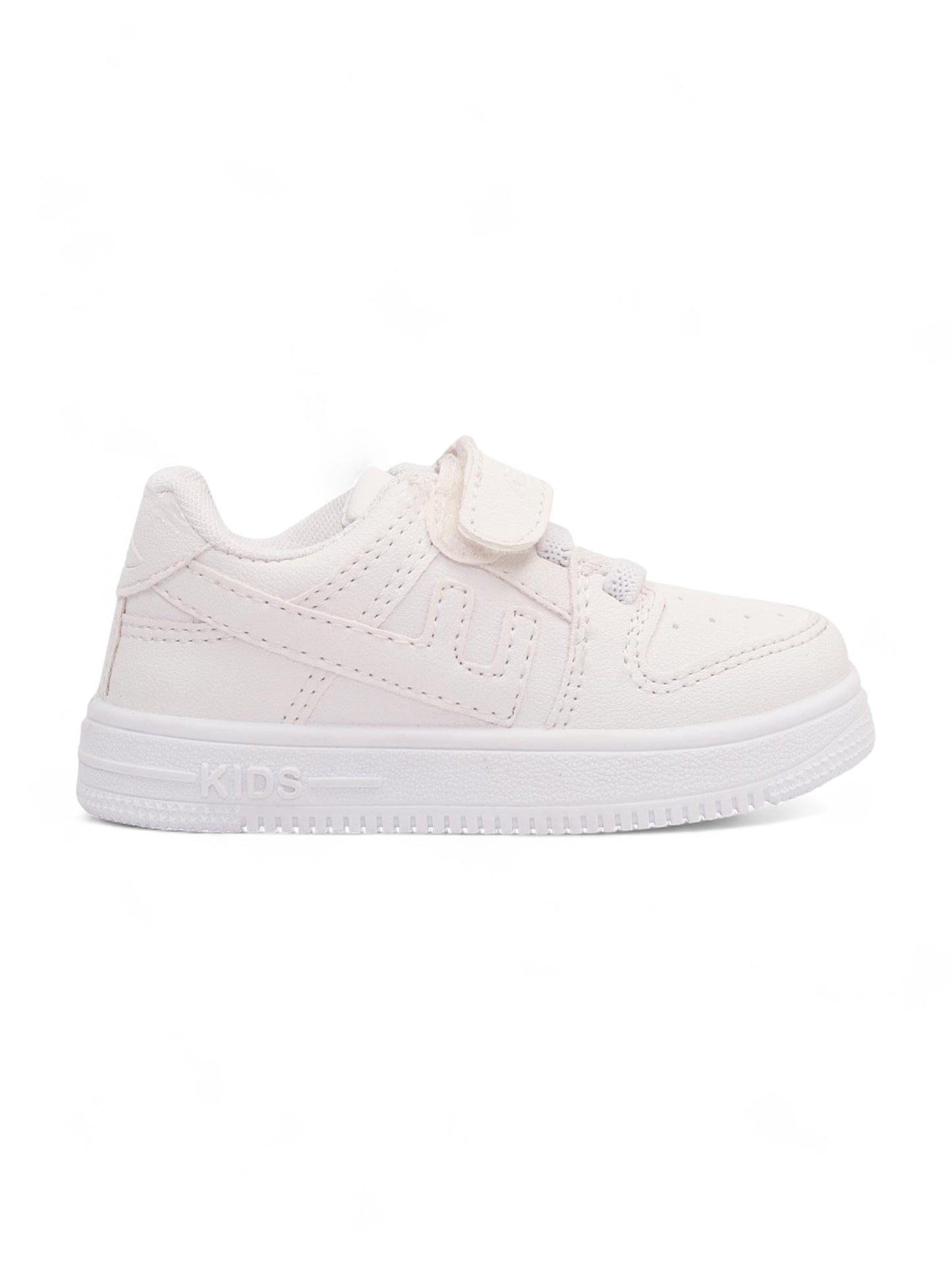 Casual Shoes With Velrco - White
