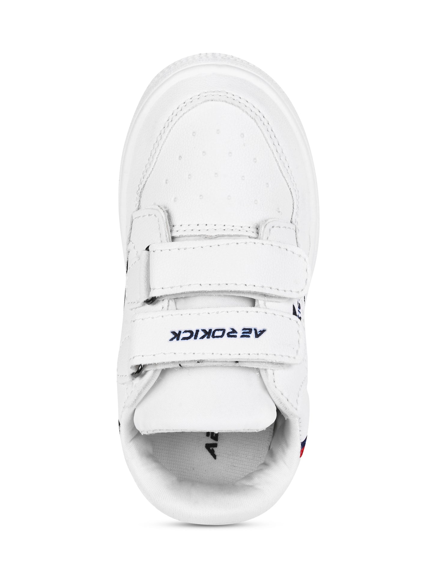 Casual Shoes With Velrco - White