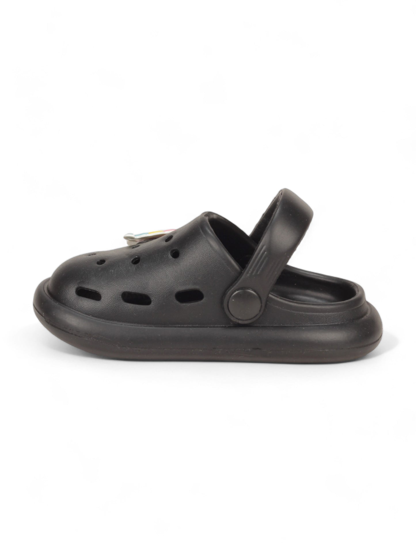 Marble Look Unicorn Applique Anti-Slip Clogs - Black