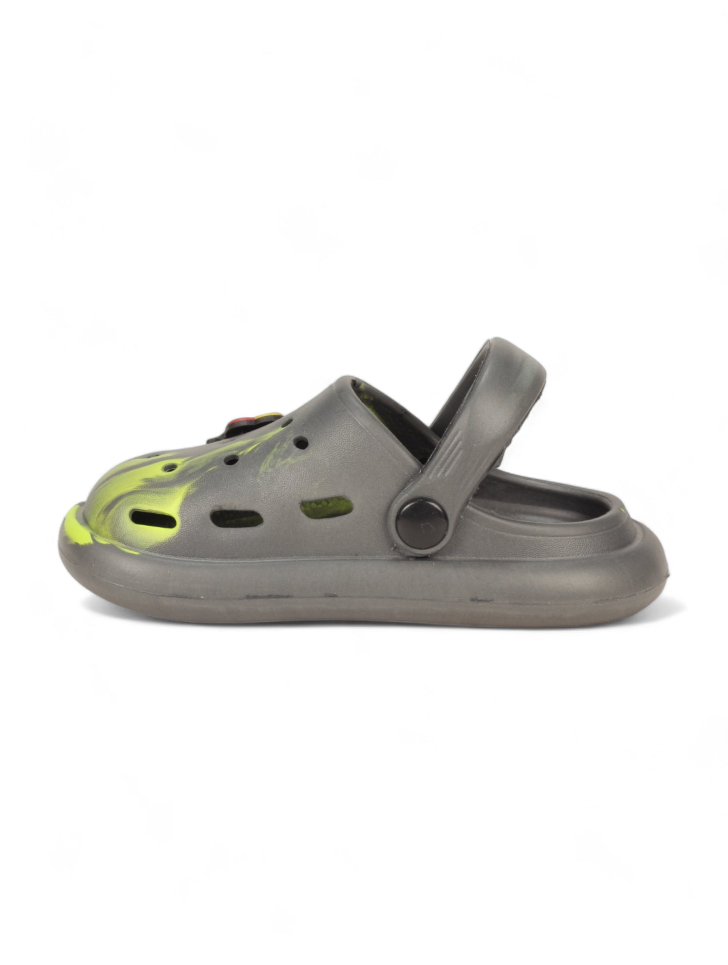 Marble Look Balloon Applique Anti-Slip Clogs - Grey