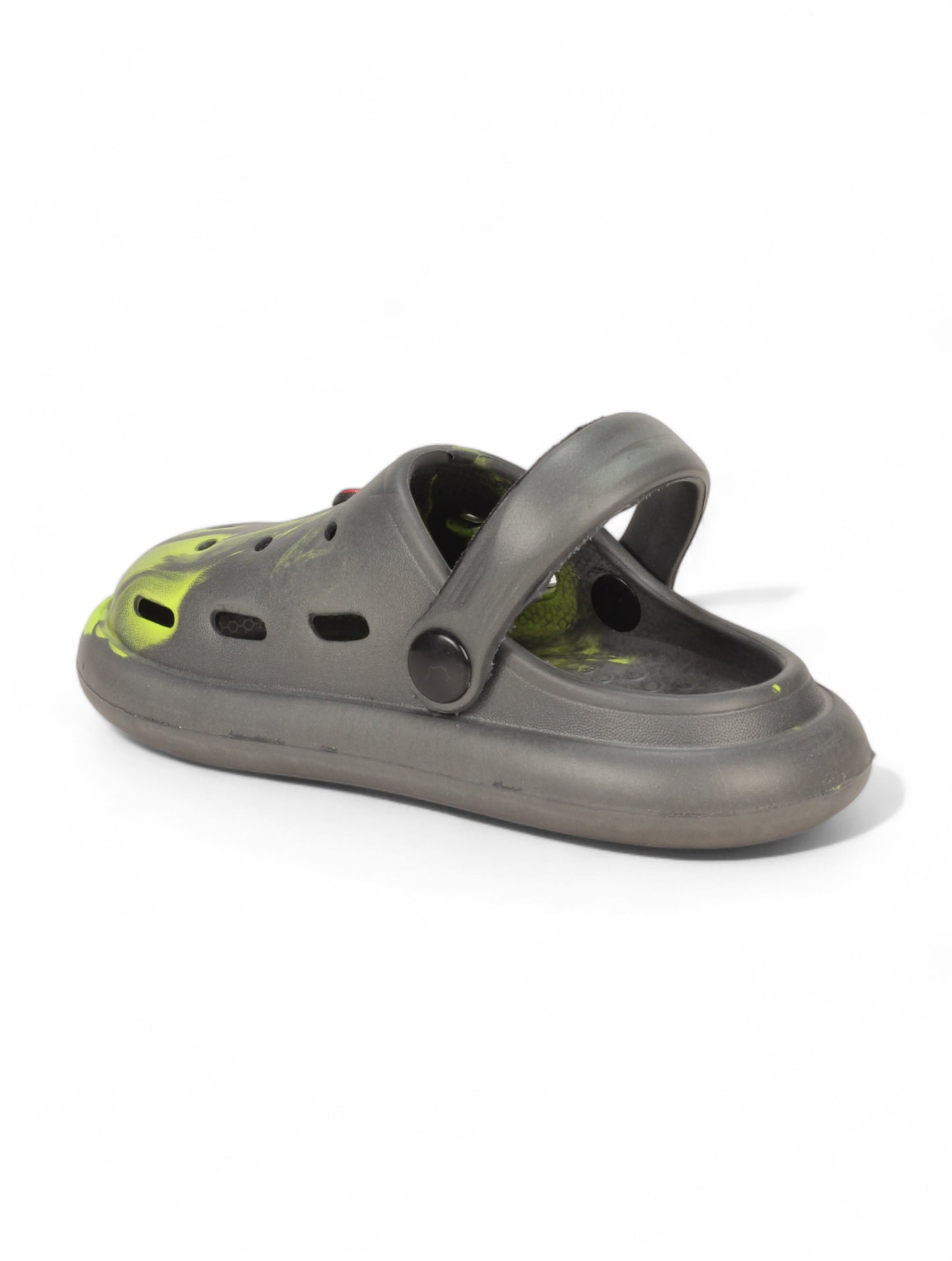 Marble Look Balloon Applique Anti-Slip Clogs - Grey