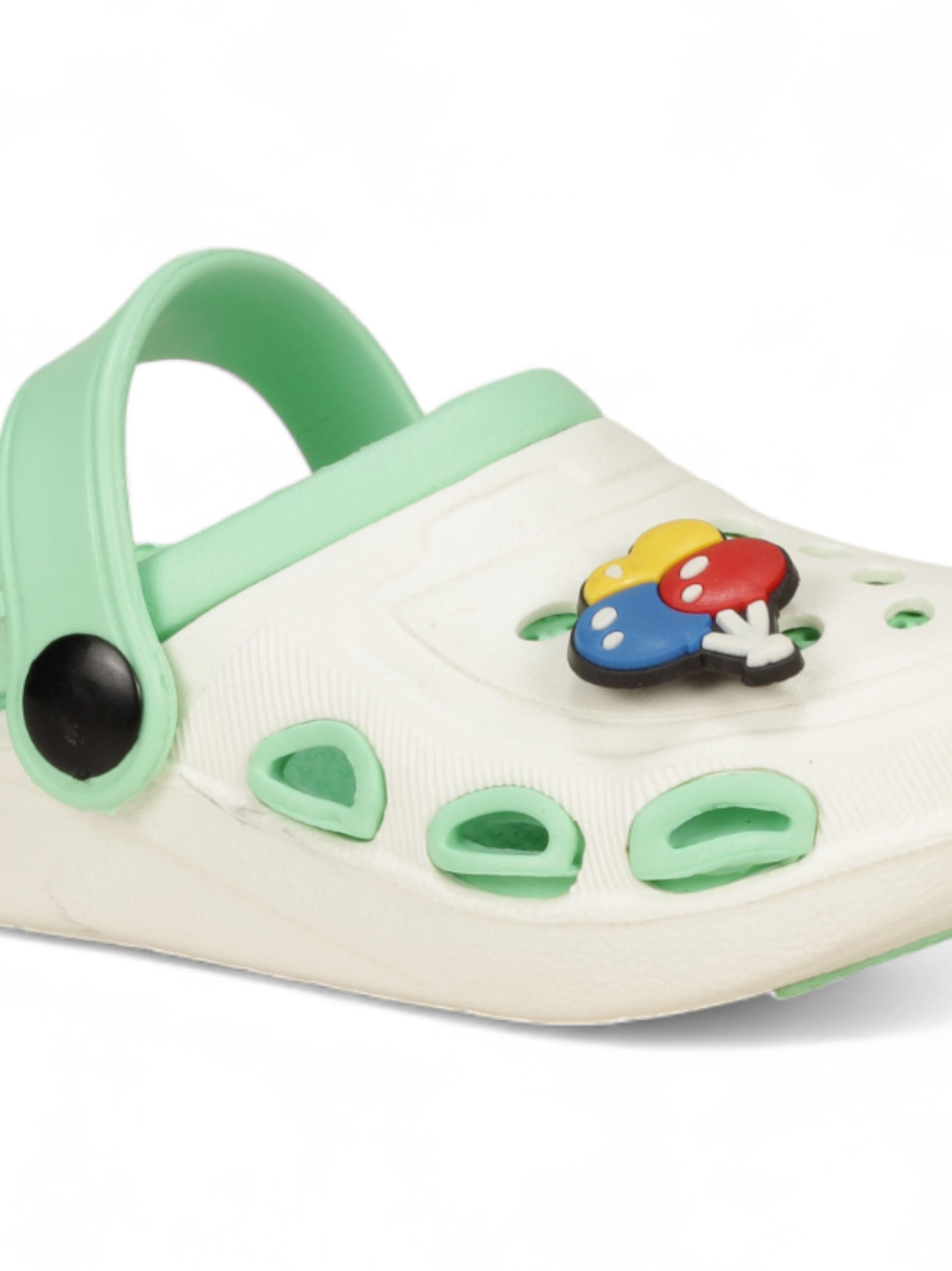 Balloon Applique Anti-Slip Clogs - Cream