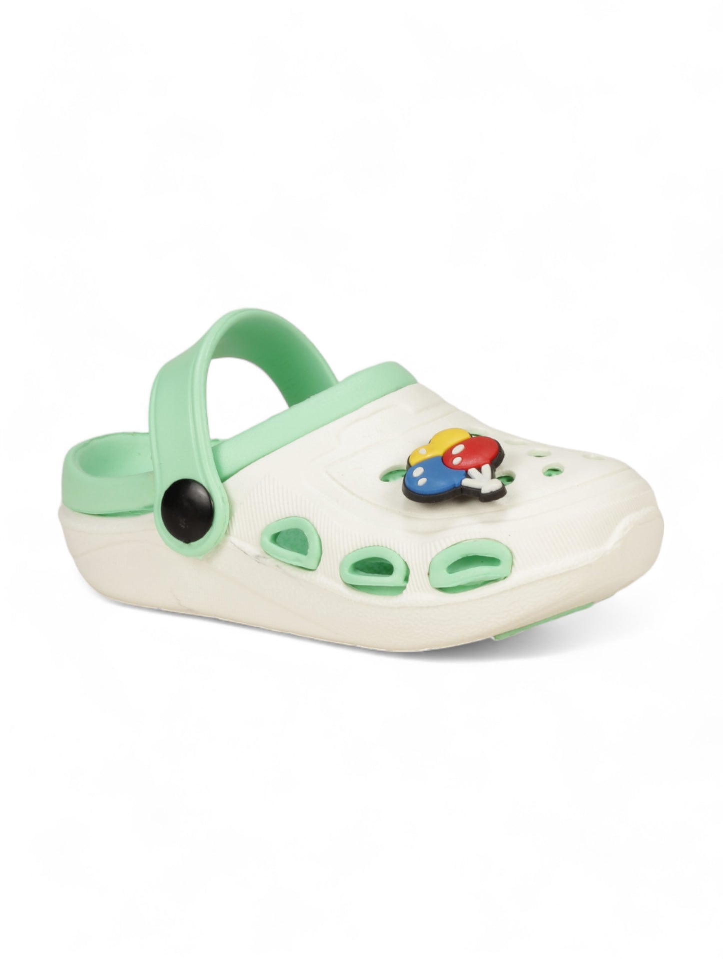 Balloon Applique Anti-Slip Clogs - Cream