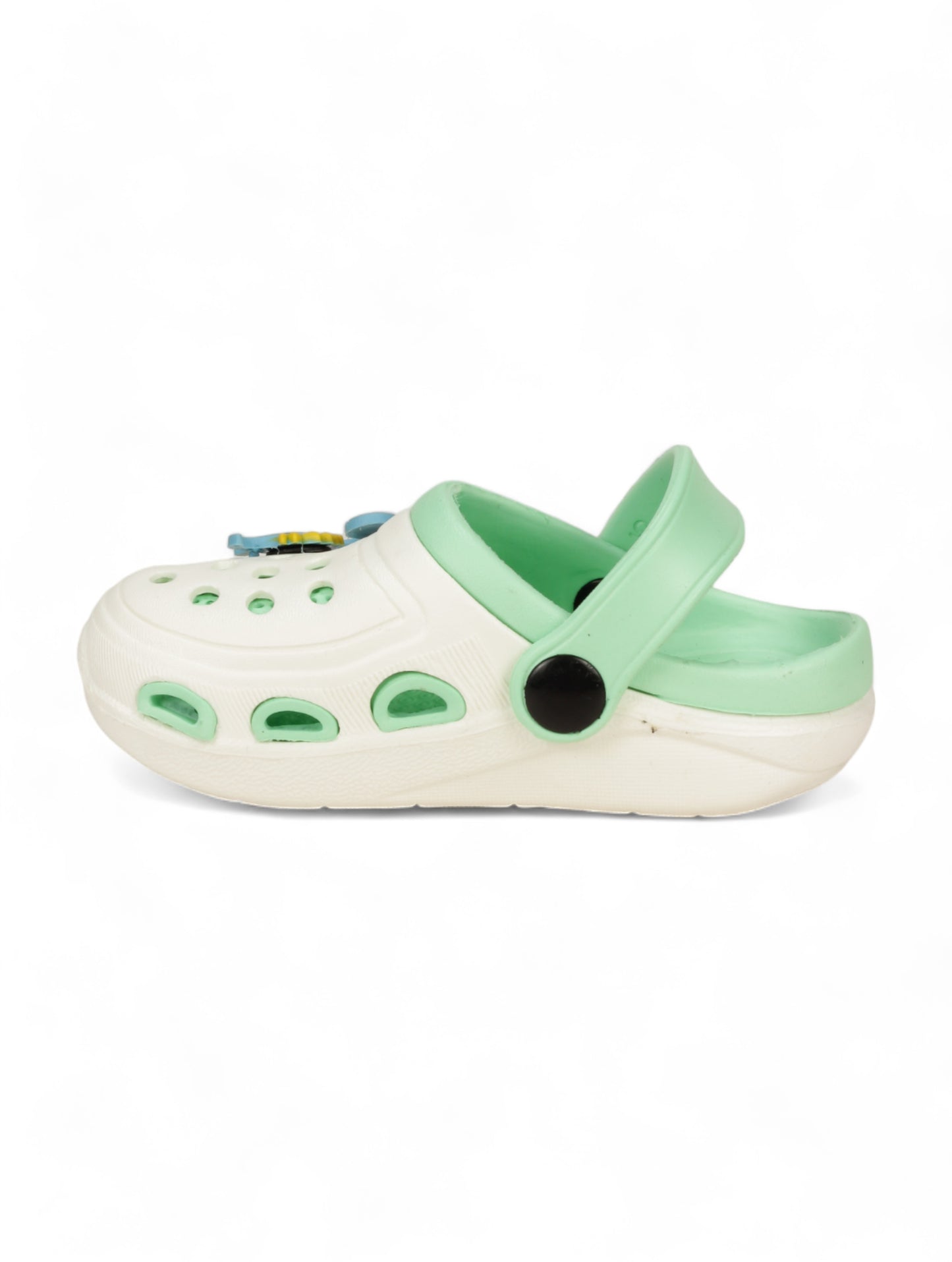 Dinosaur Applique Anti-Slip Clogs - Cream