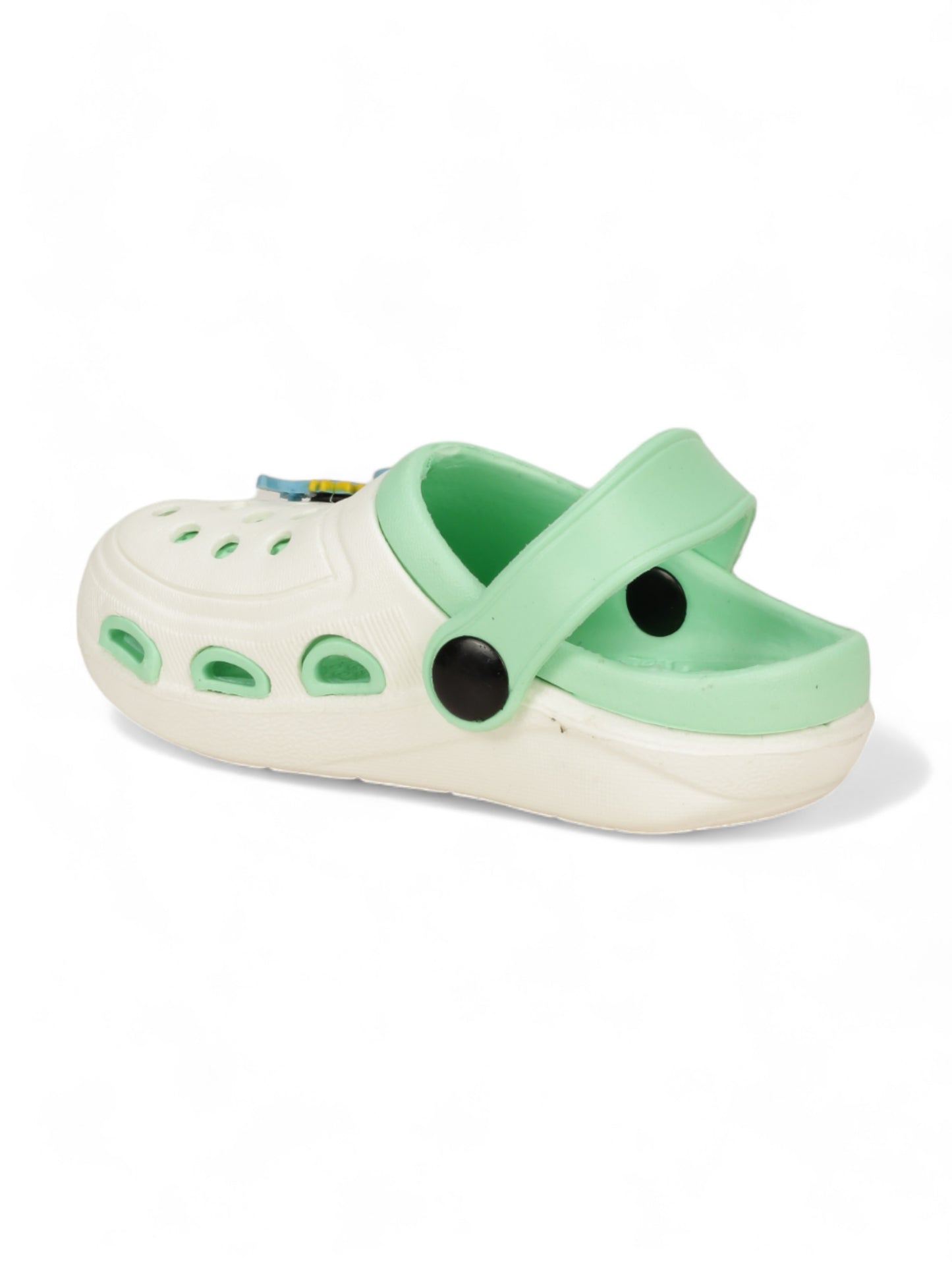 Dinosaur Applique Anti-Slip Clogs - Cream