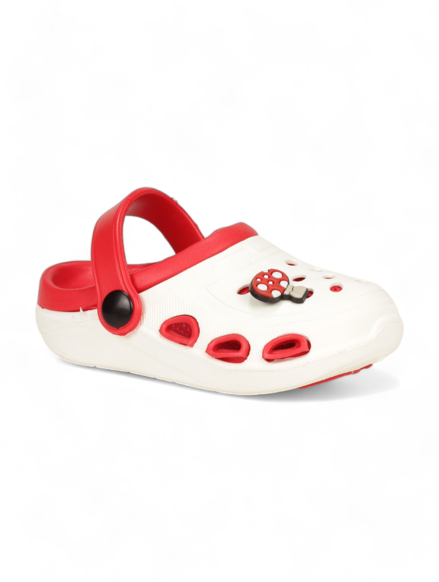 Mushroom Applique Anti-Slip Clogs - Cream
