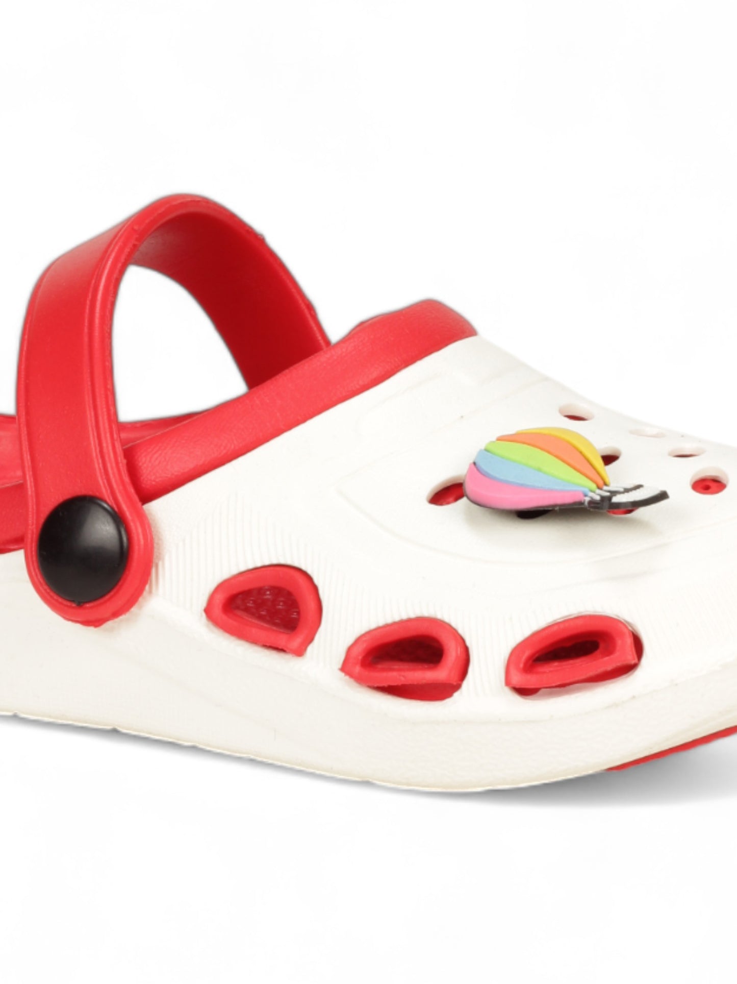 Hot Air Balloon Applique Anti-Slip Clogs - Cream