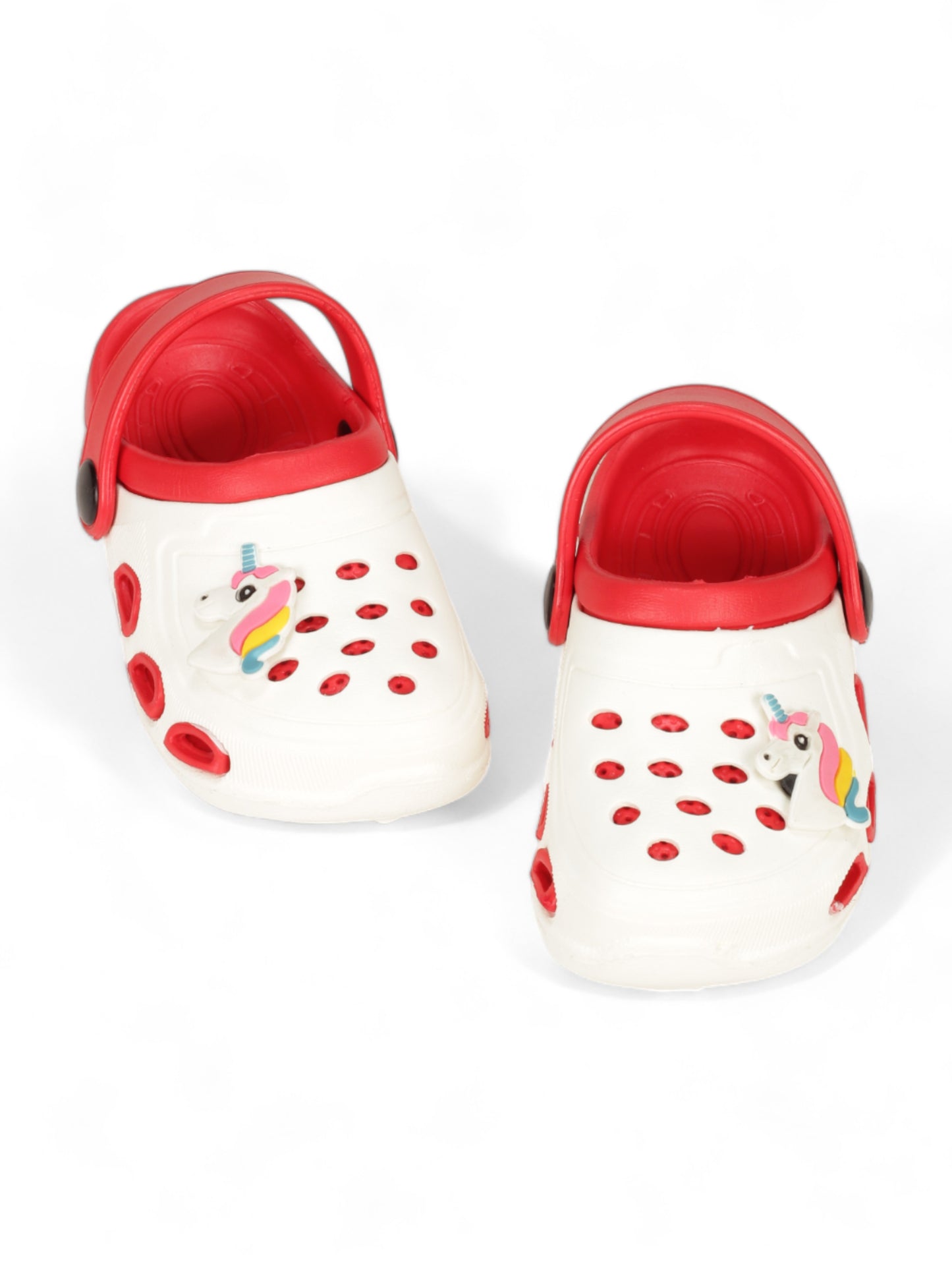 Unicorn Applique Anti-Slip Clogs - Cream