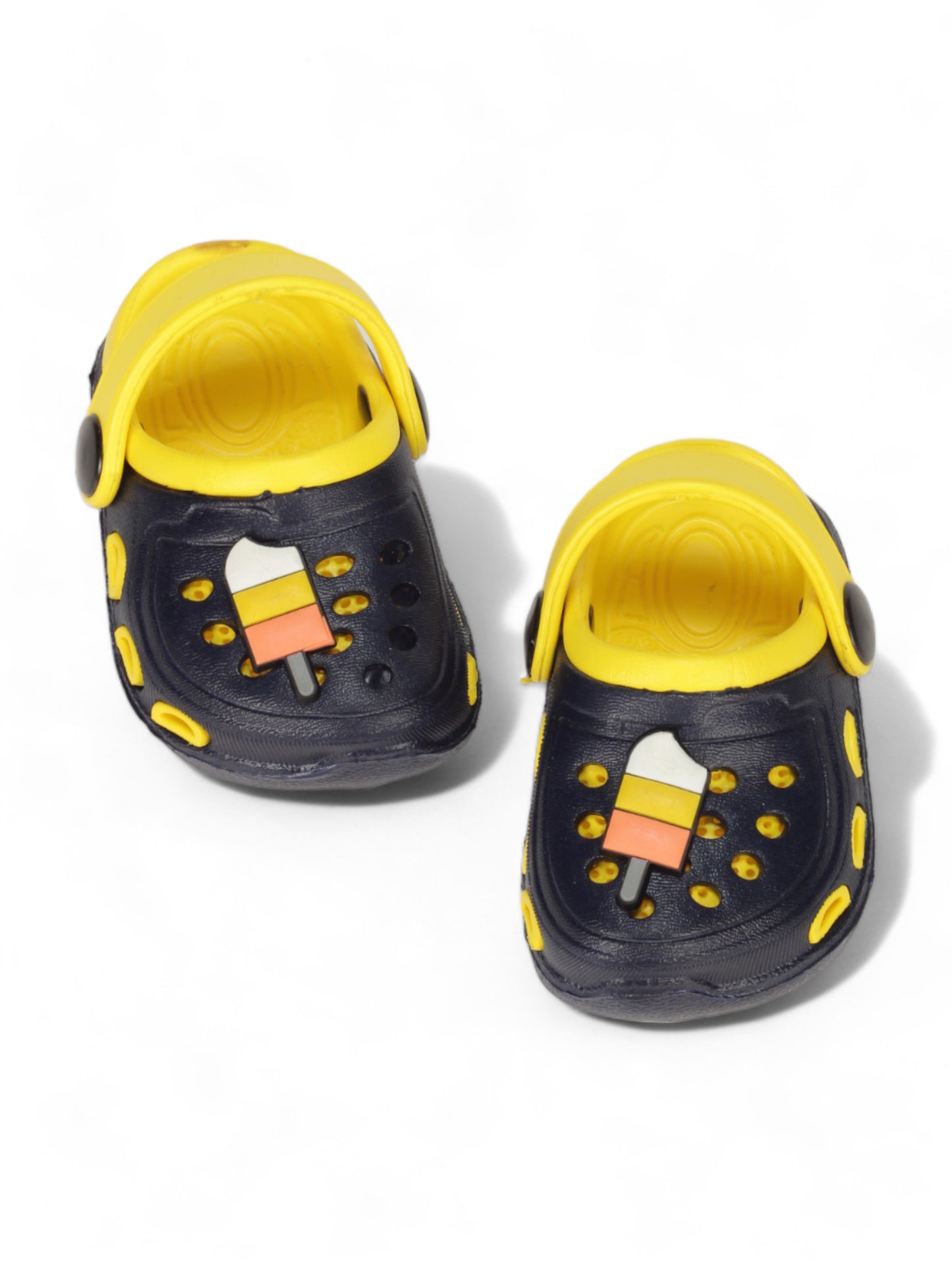 Ice Cream Applique Anti-Slip Clogs - Black