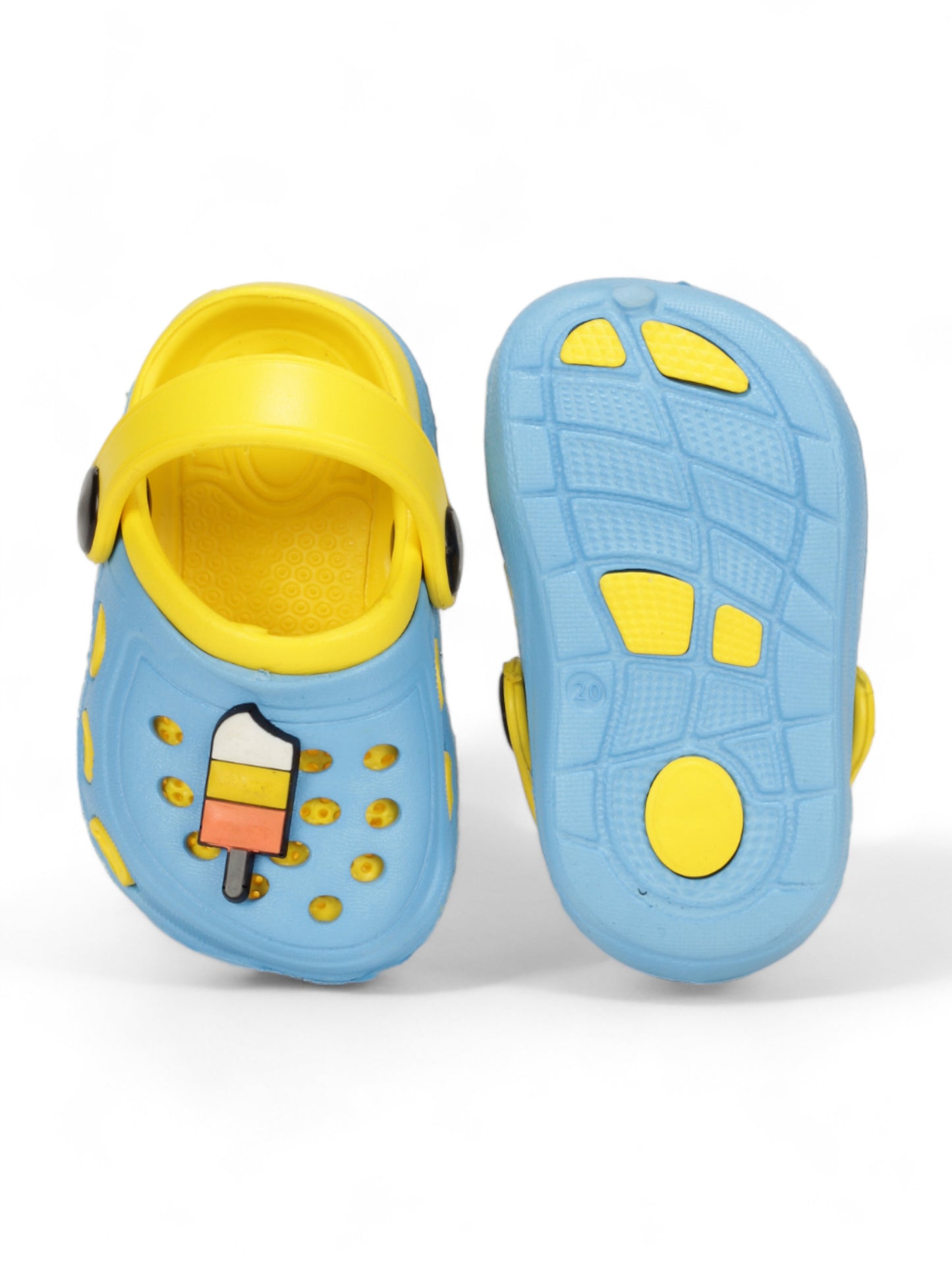 Ice Cream Applique Anti-Slip Clogs - Blue