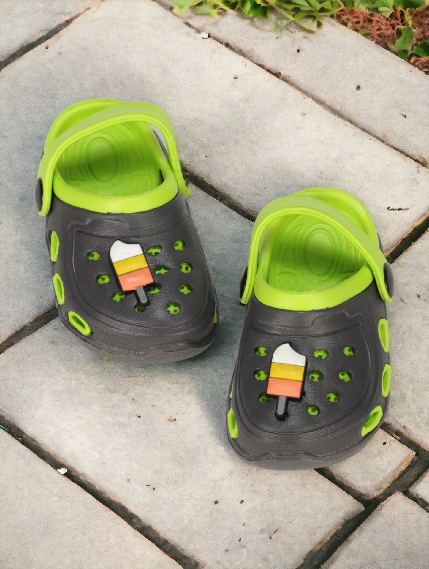 Ice Cream Applique Anti-Slip Clogs - Green