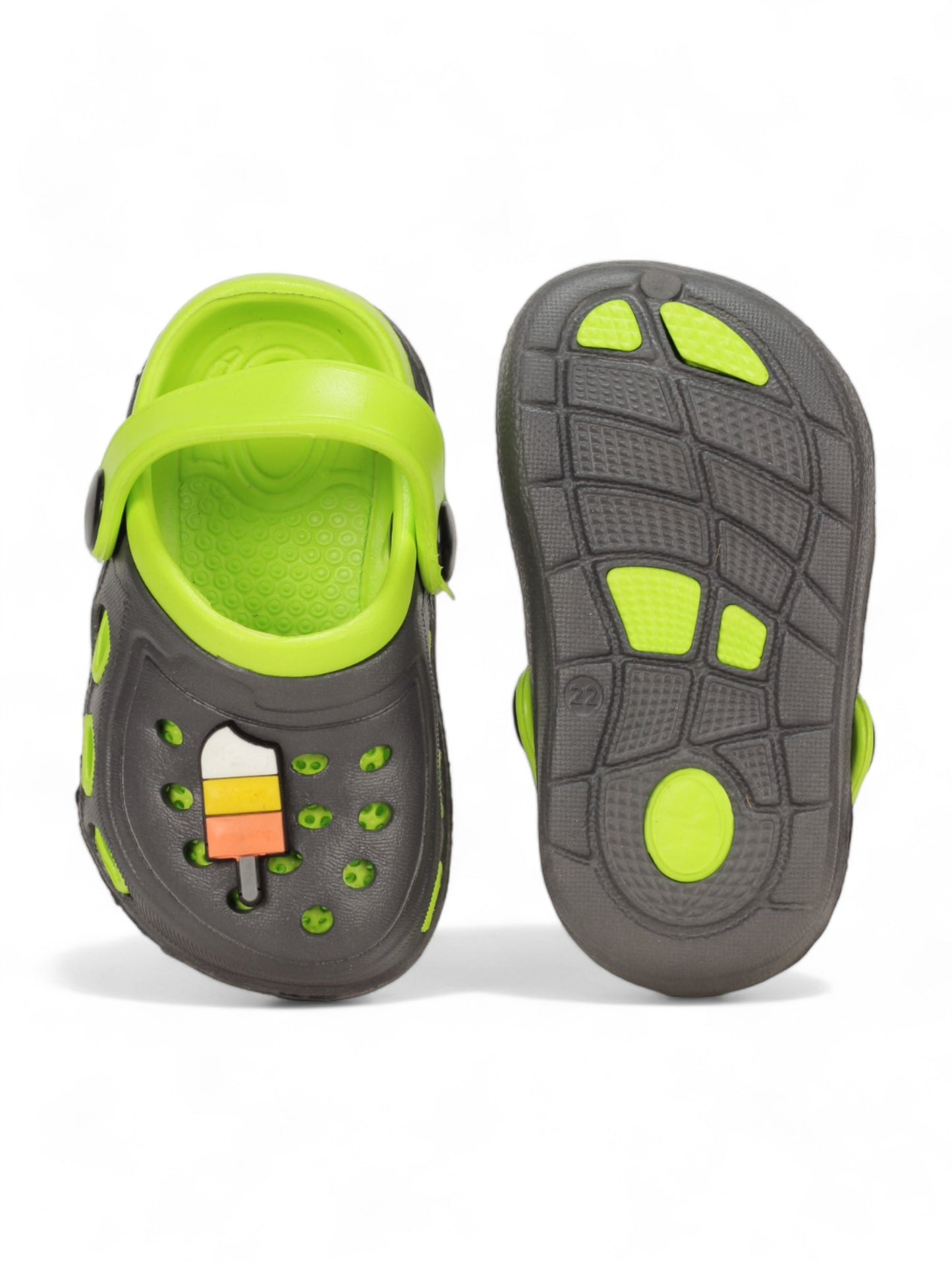 Ice Cream Applique Anti-Slip Clogs - Green