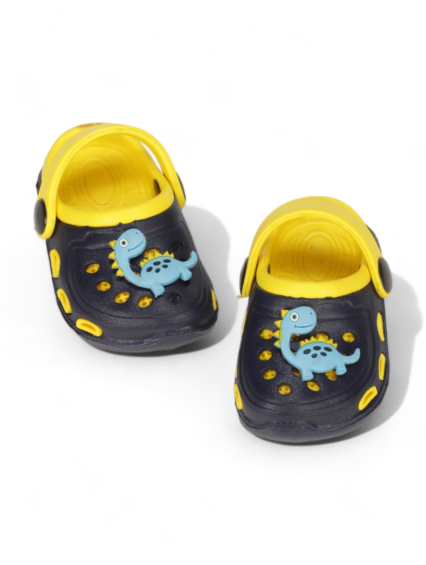 Dinosaur Applique Anti-Slip Clogs - Black