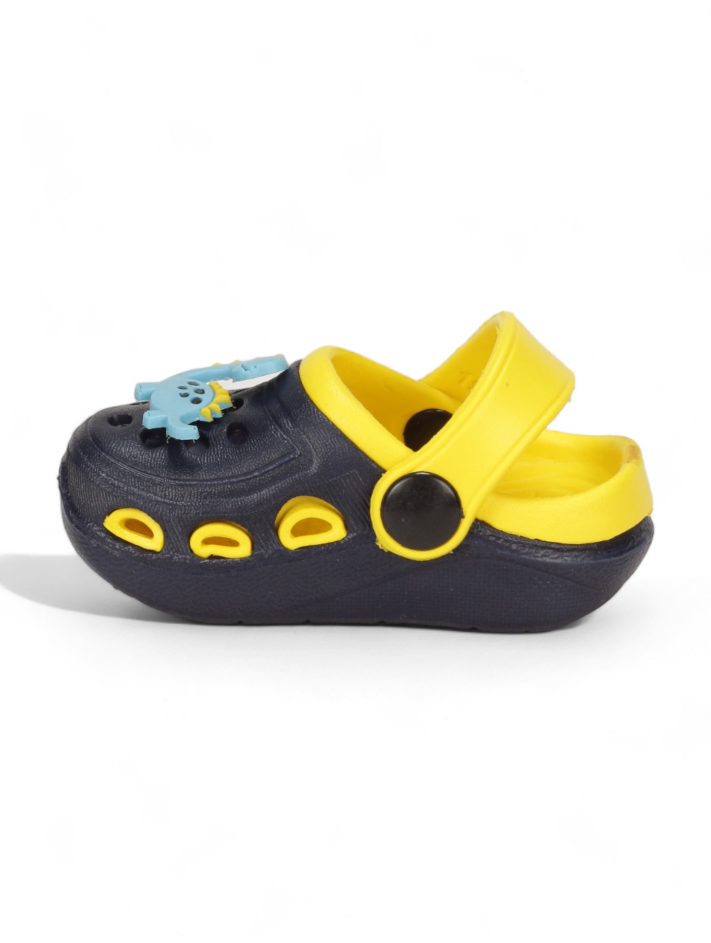 Dinosaur Applique Anti-Slip Clogs - Black