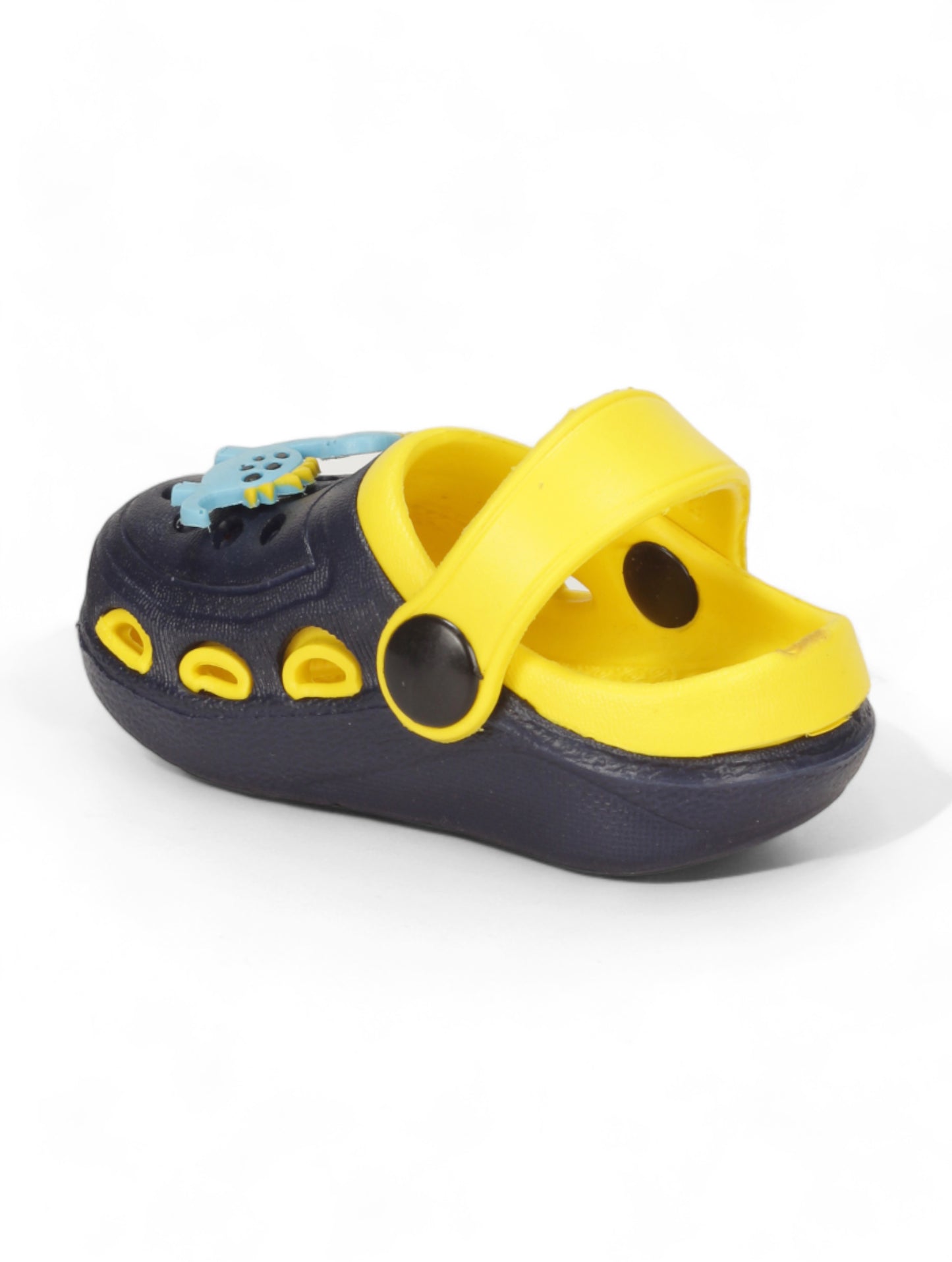 Dinosaur Applique Anti-Slip Clogs - Black