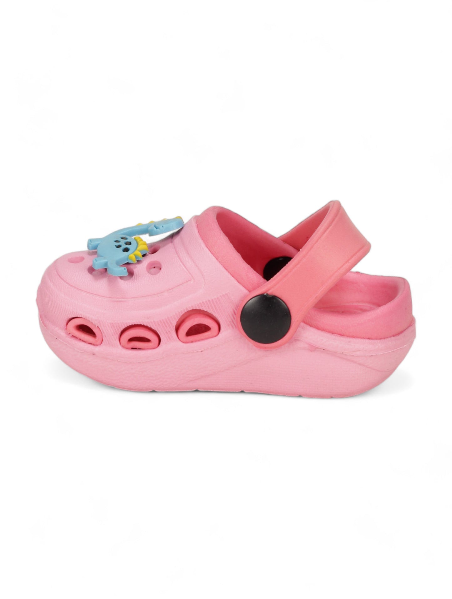 Dinosaur Applique Anti-Slip Clogs - Pink