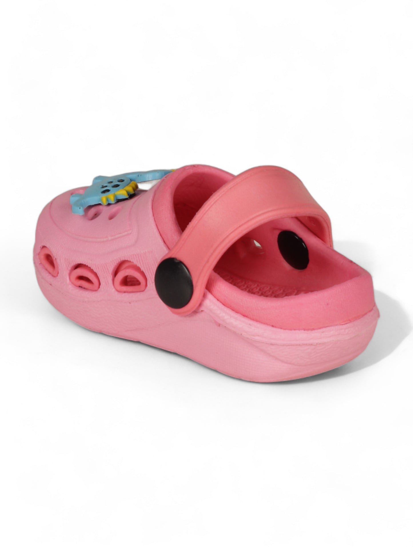Dinosaur Applique Anti-Slip Clogs - Pink