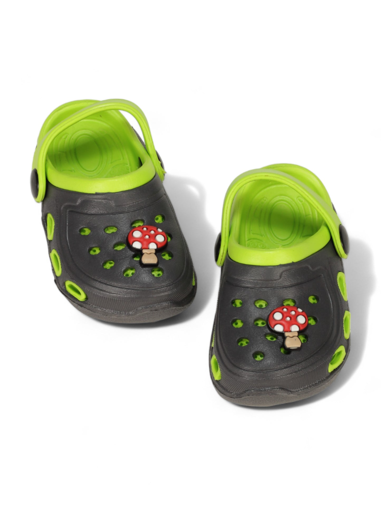 Mushroom Applique Anti-Slip Clogs - Green