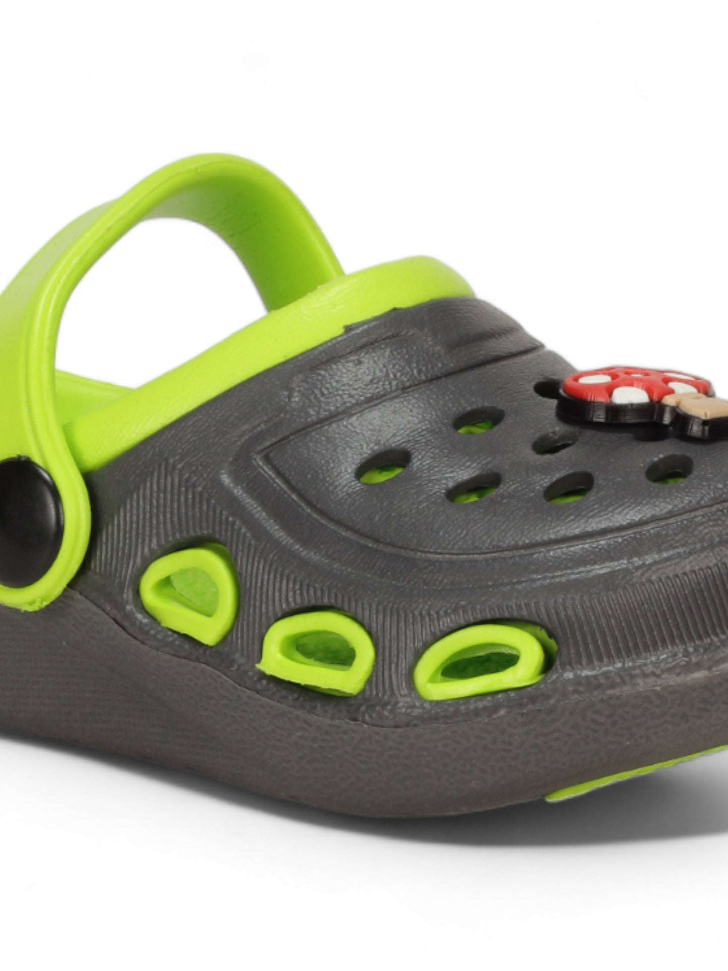 Mushroom Applique Anti-Slip Clogs - Green