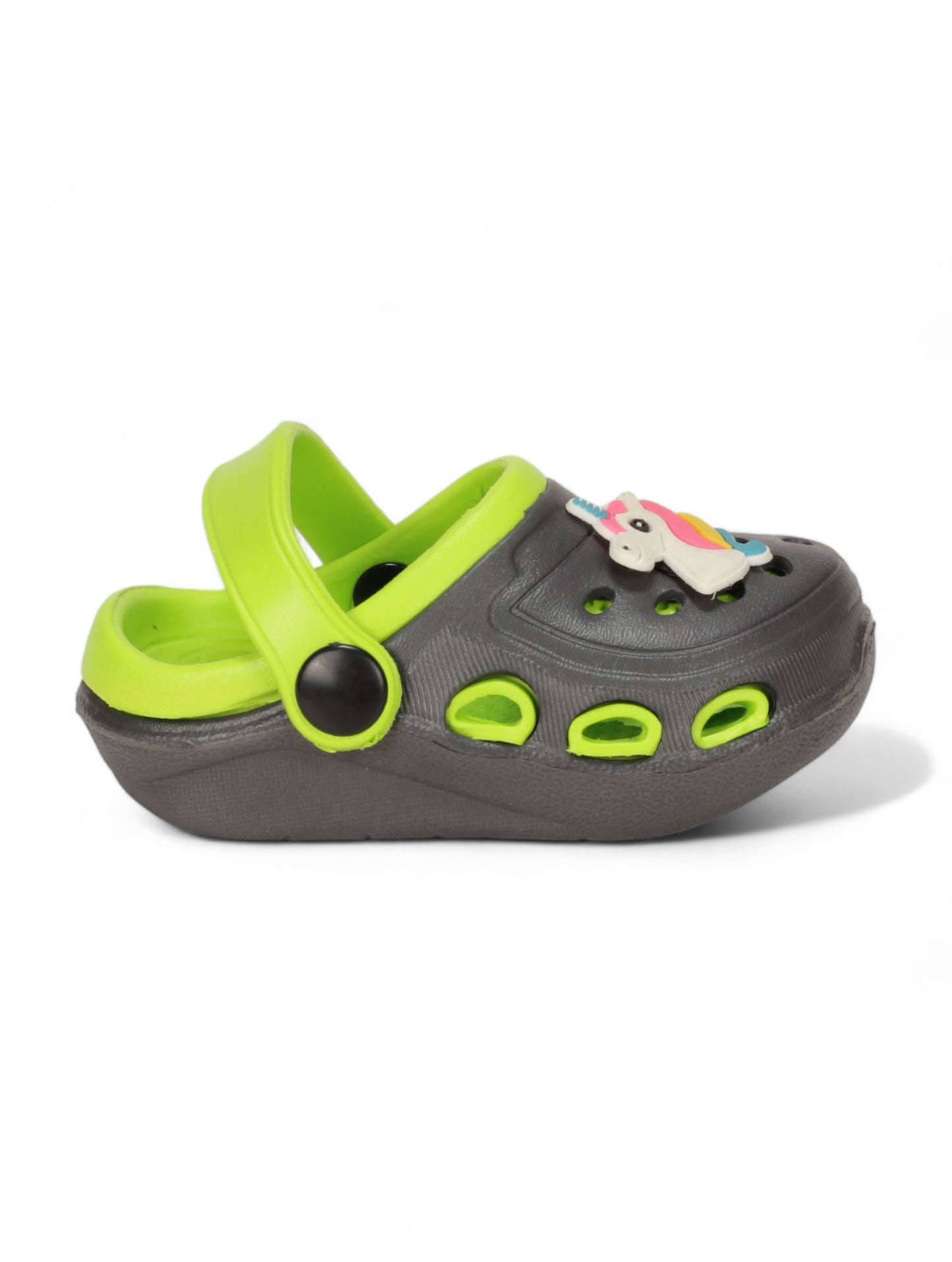 Unicorn Applique Anti-Slip Clogs - Green