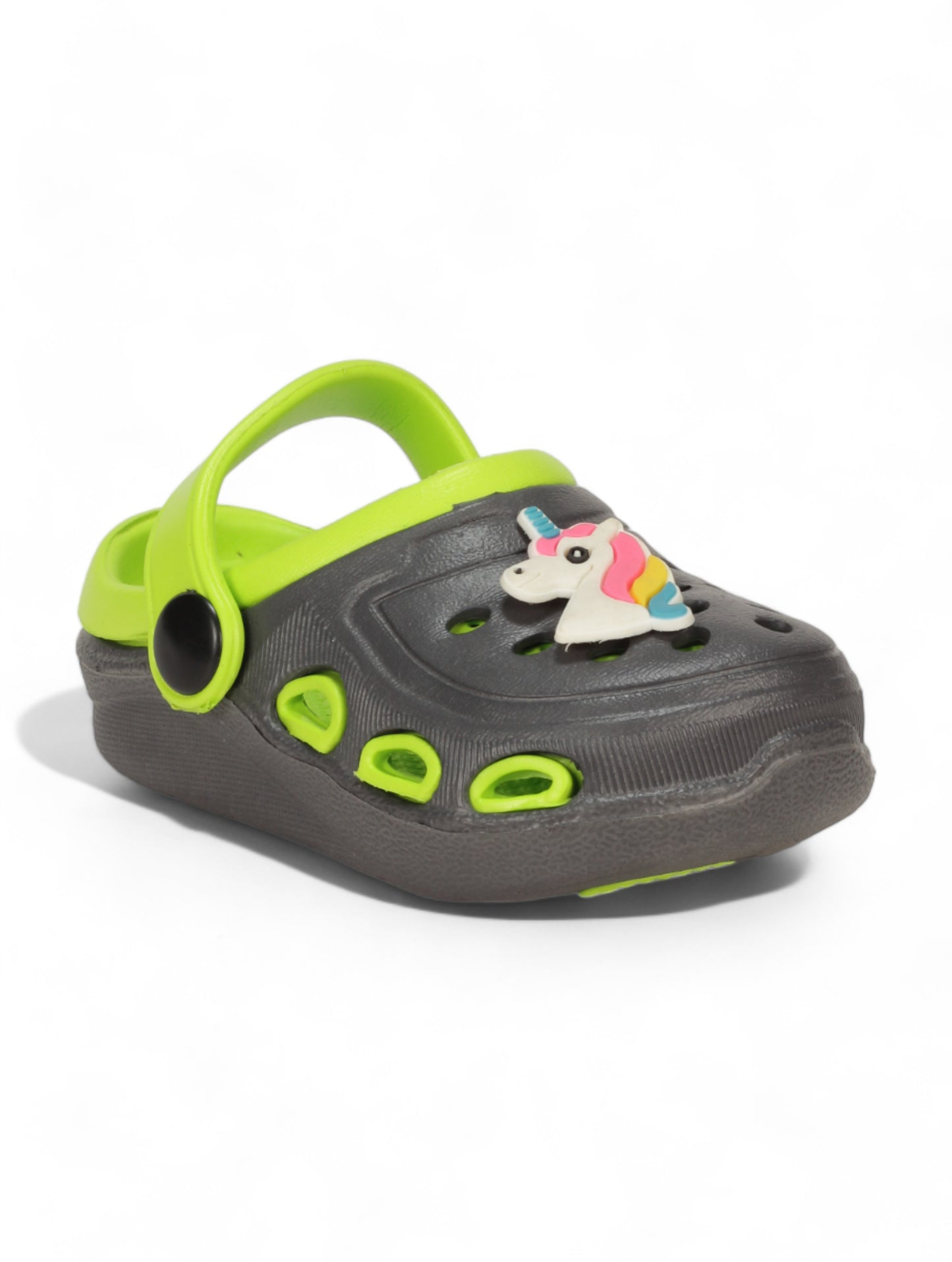 Unicorn Applique Anti-Slip Clogs - Green