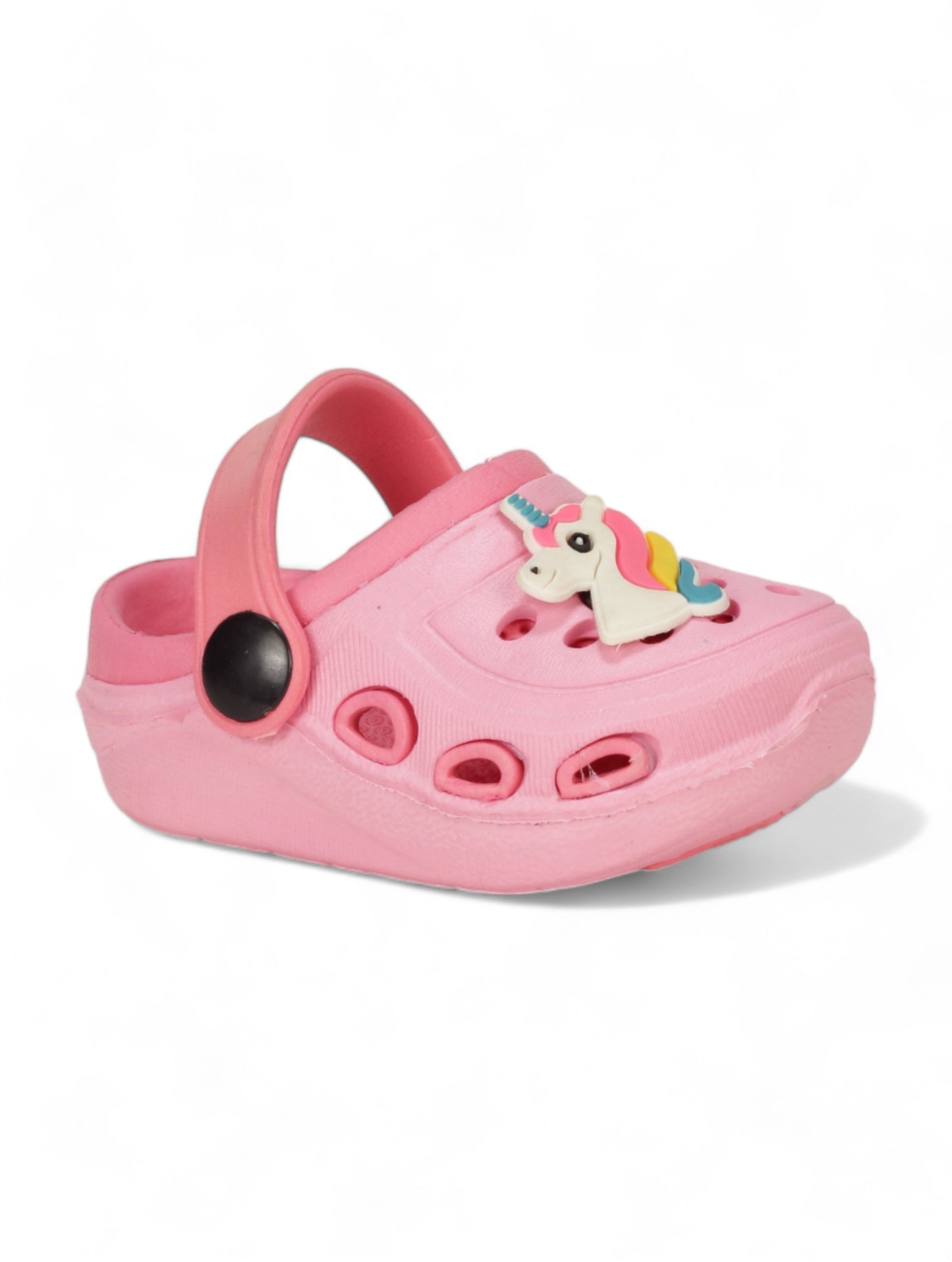 Unicorn Applique Anti-Slip Clogs - Pink