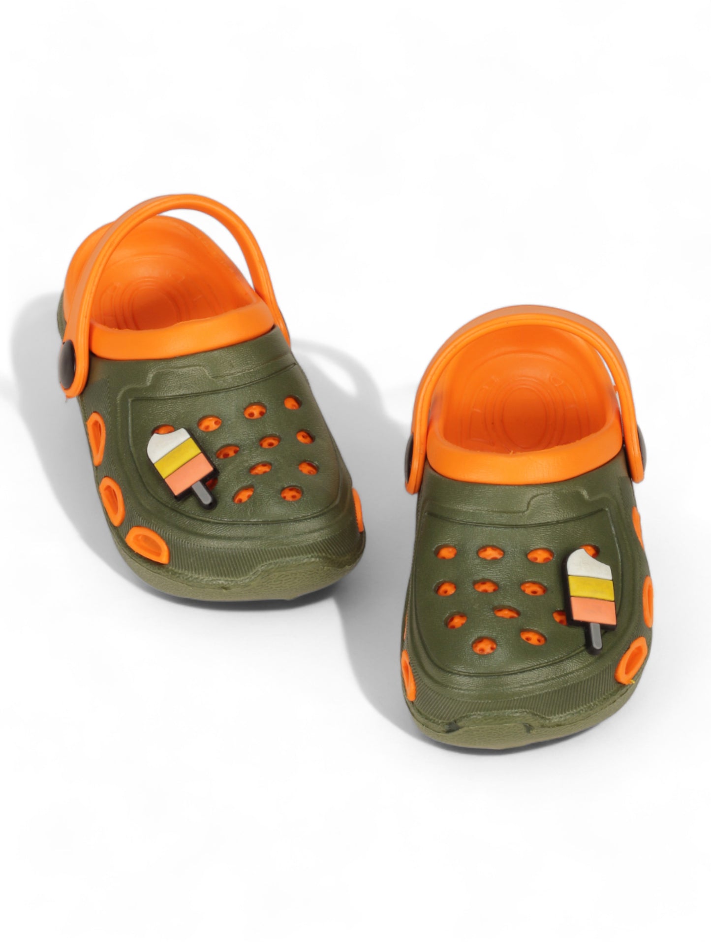 Ice Green Applique Anti-Slip Clogs - Green