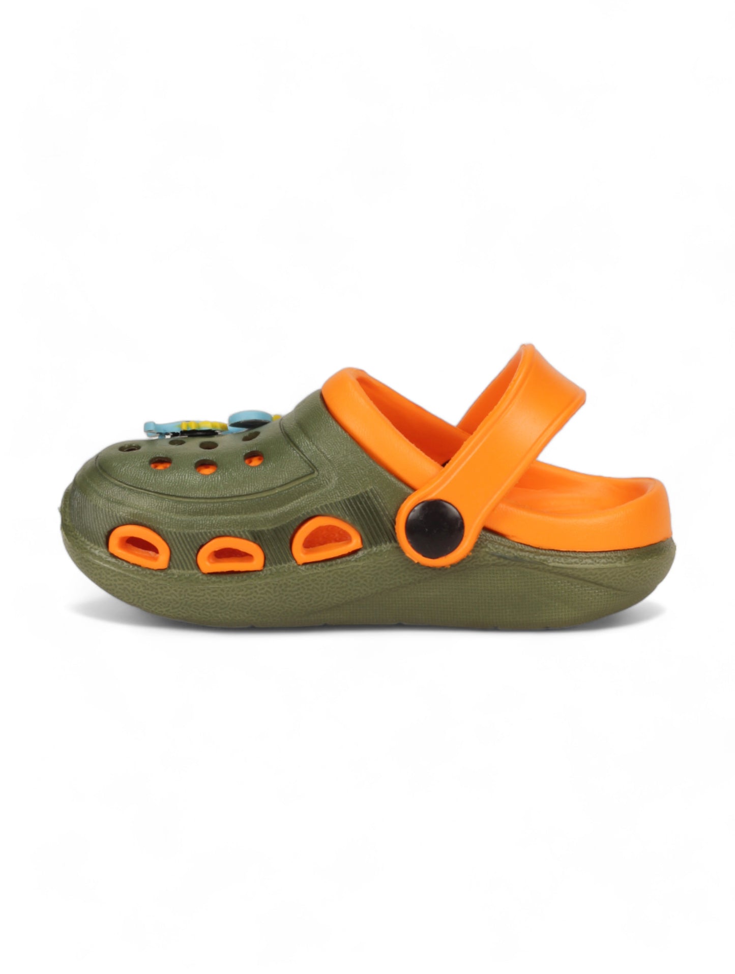Dinosaur Applique Anti-Slip Clogs - Green