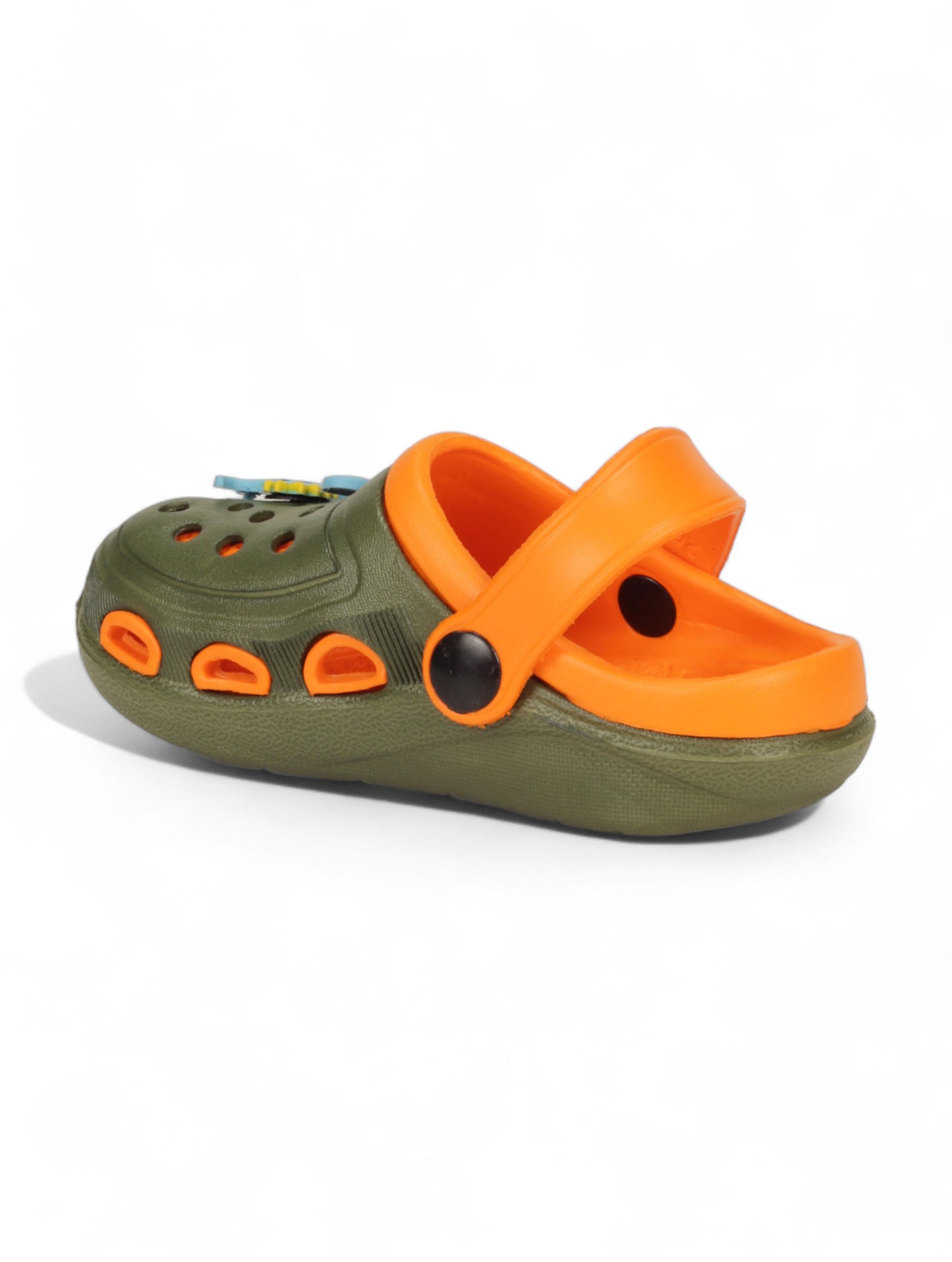Dinosaur Applique Anti-Slip Clogs - Green